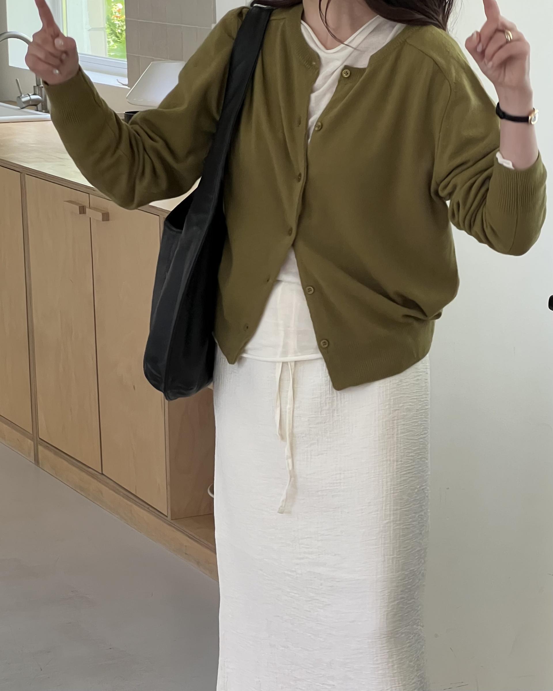base wrinkle skirt (black/cream)