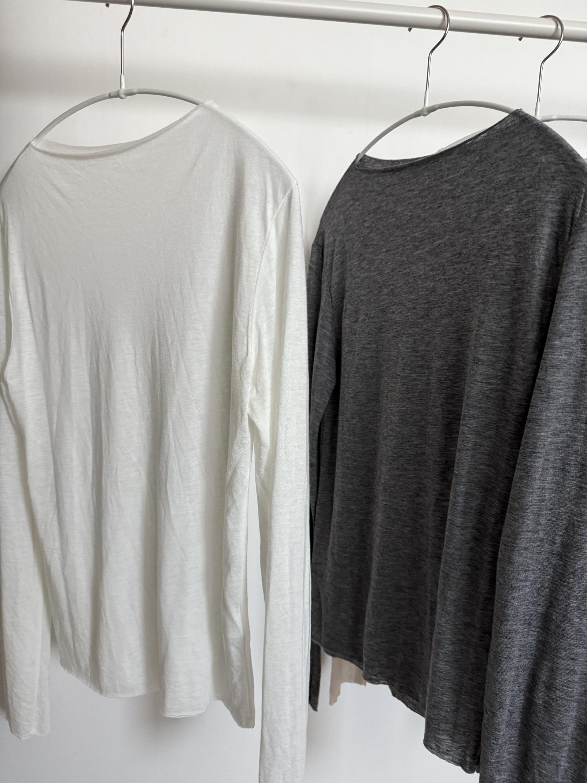 wool skin top (ivory/beige/charcoal/black)