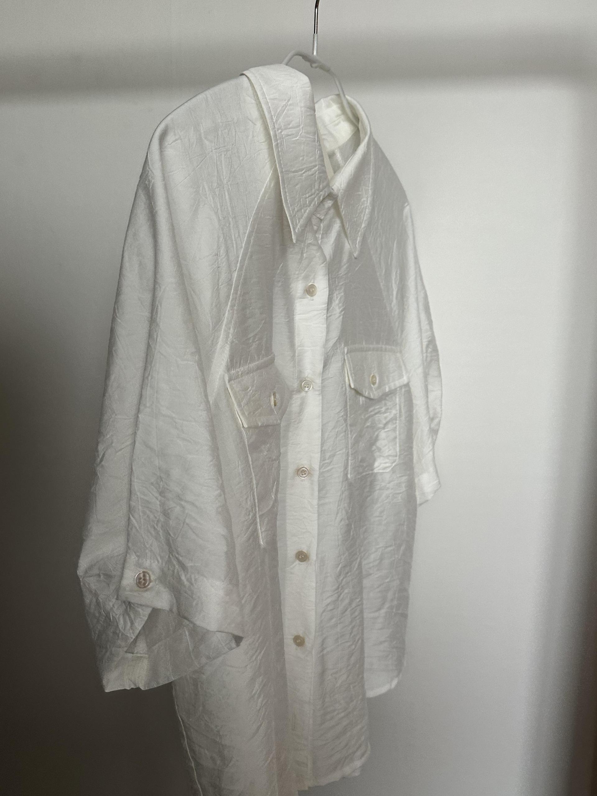 shell half shirt (cream/charcoal)
