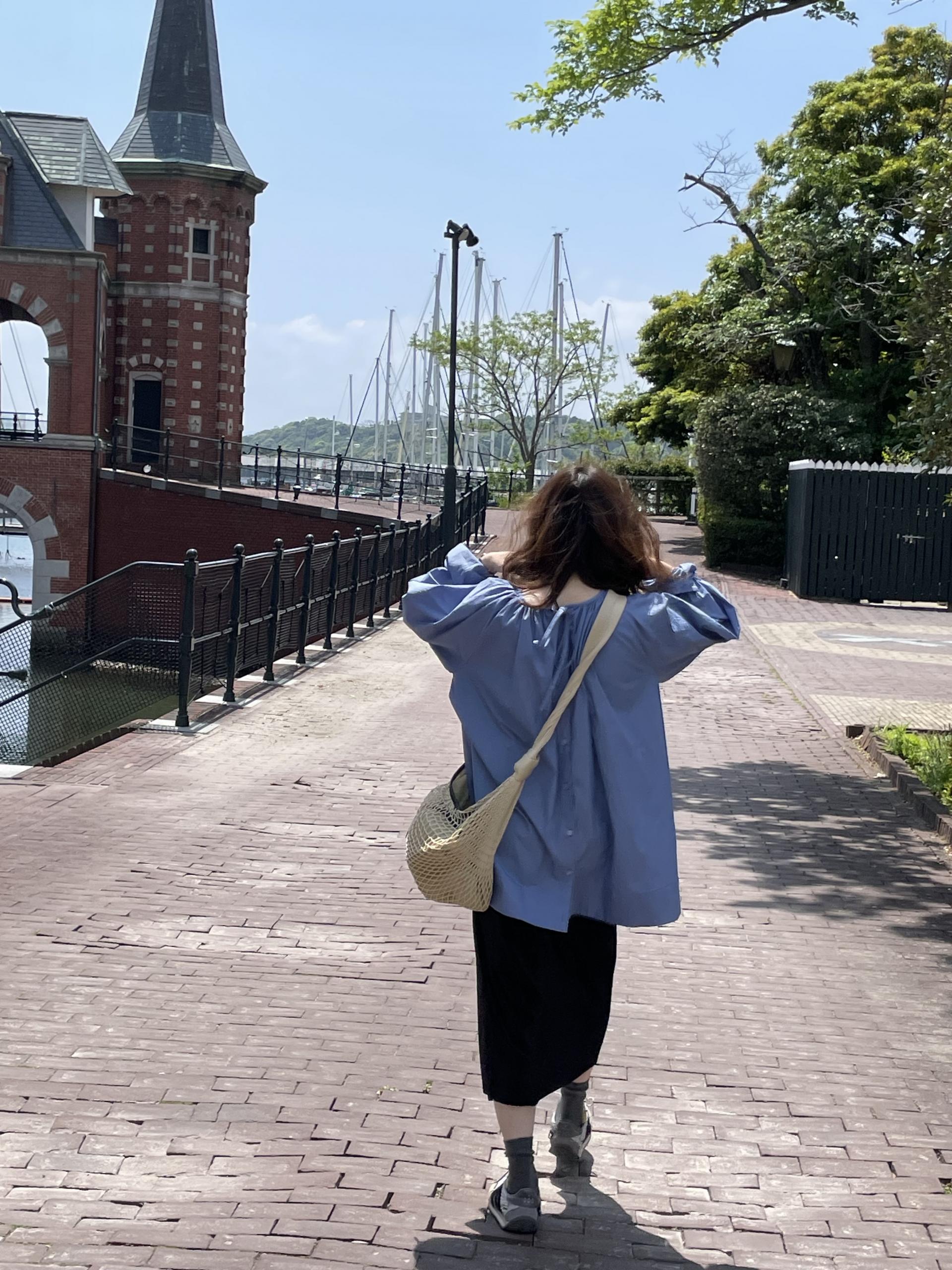 <made> sorbet blouse (indigo blue) (13차 pre-order)