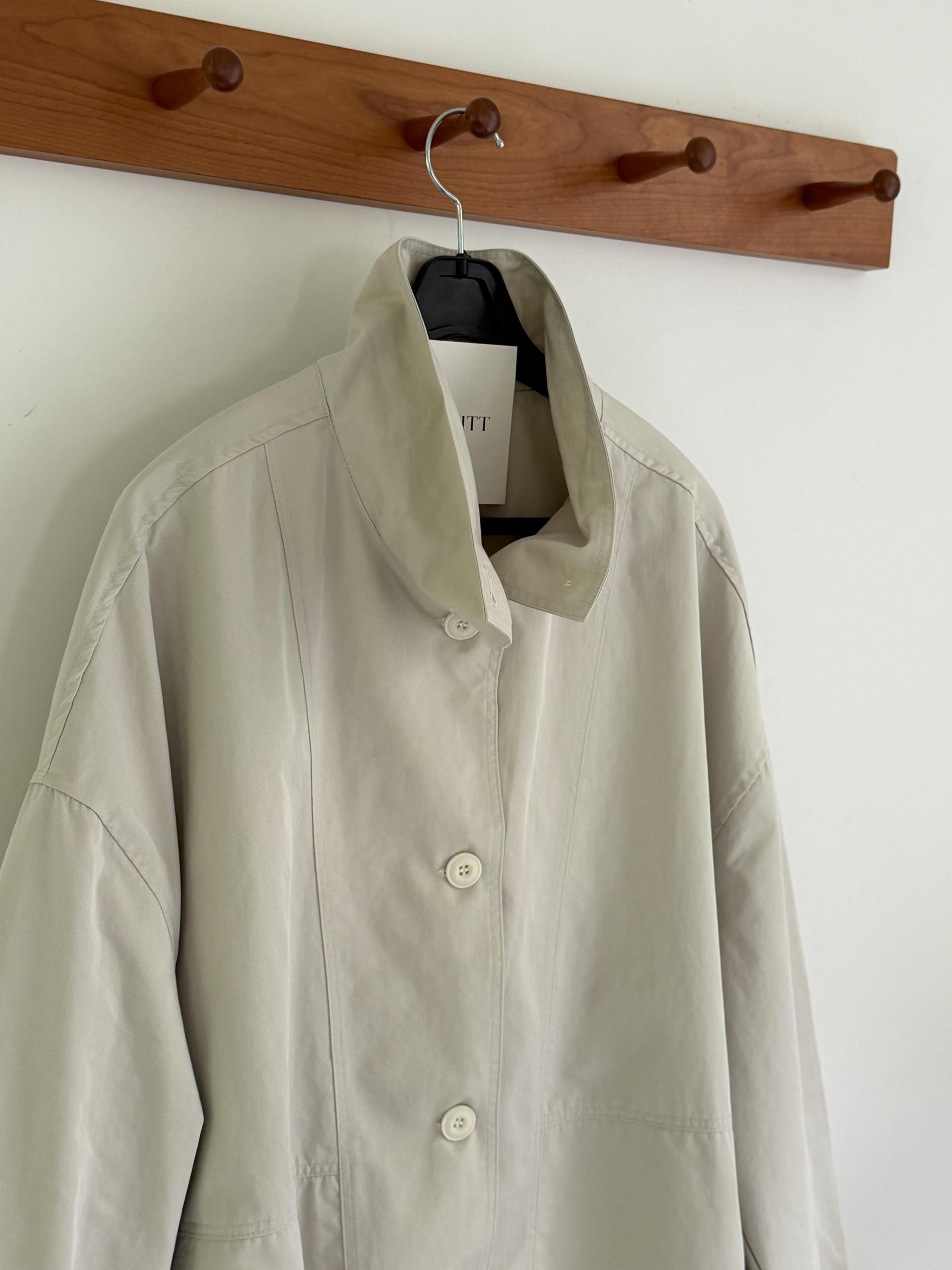 half jumper (cream beige/navy)