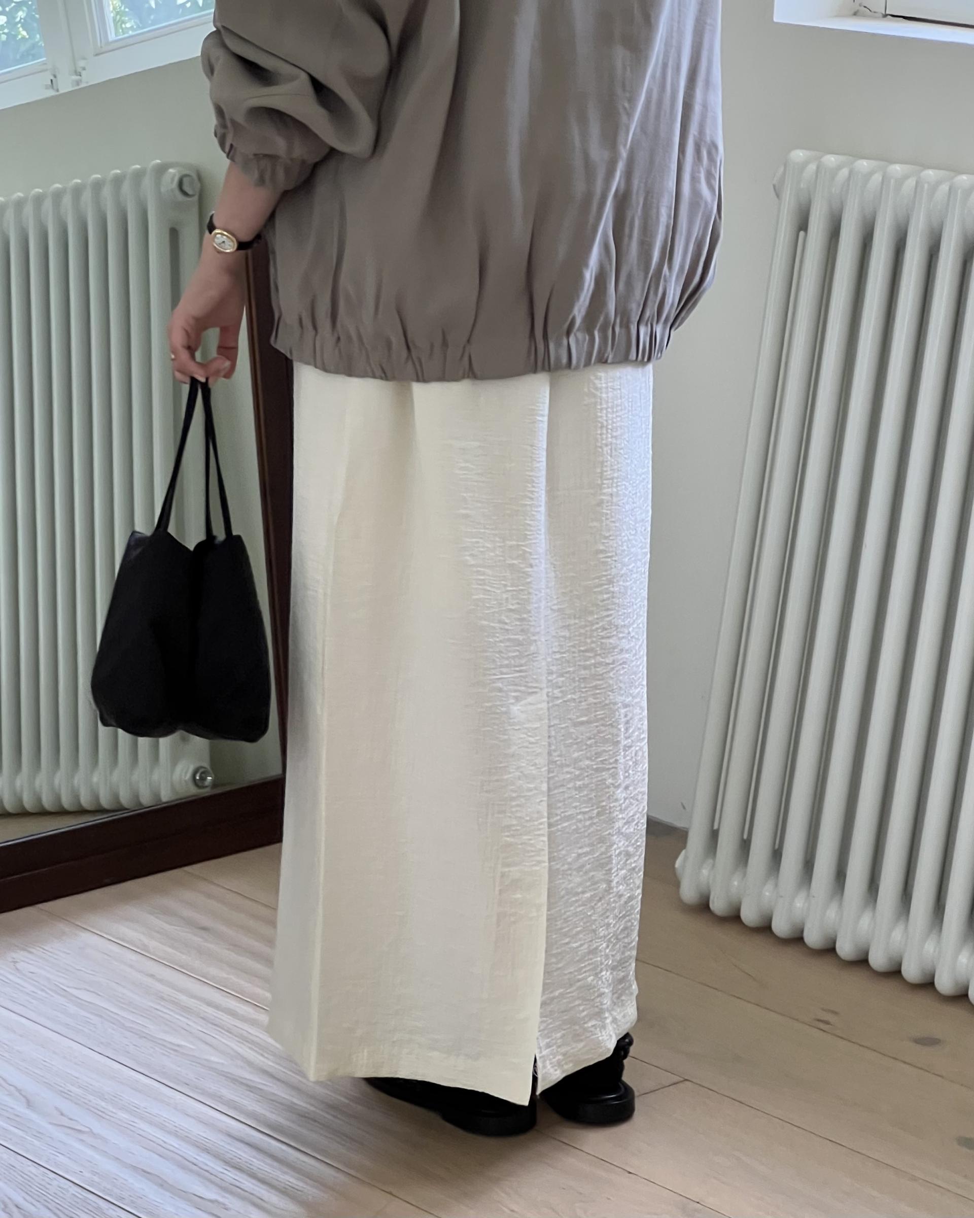 wool skin top (ivory/beige/charcoal/black)