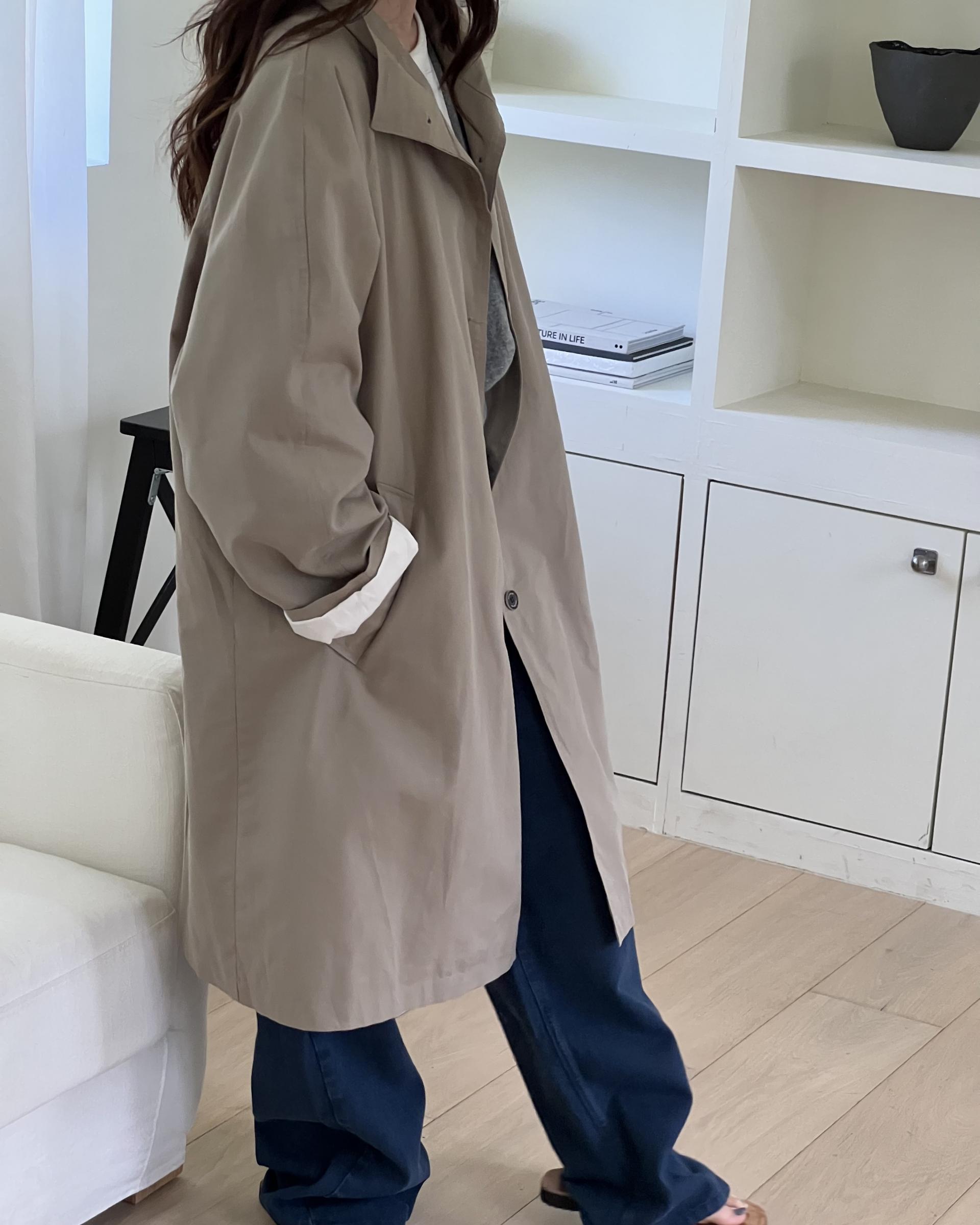 post single trench (khaki)