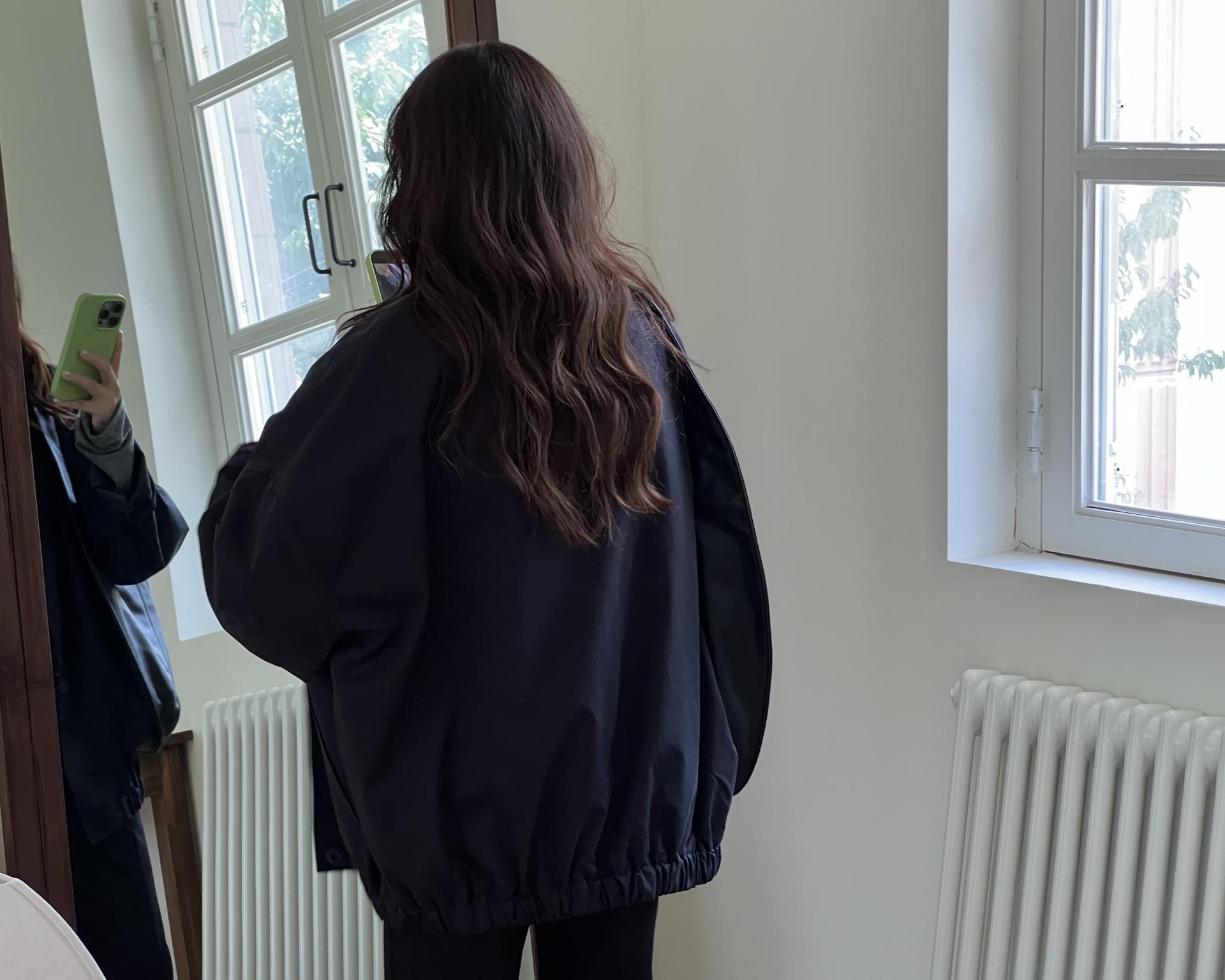 grocery half jumper (cream beige/navy)