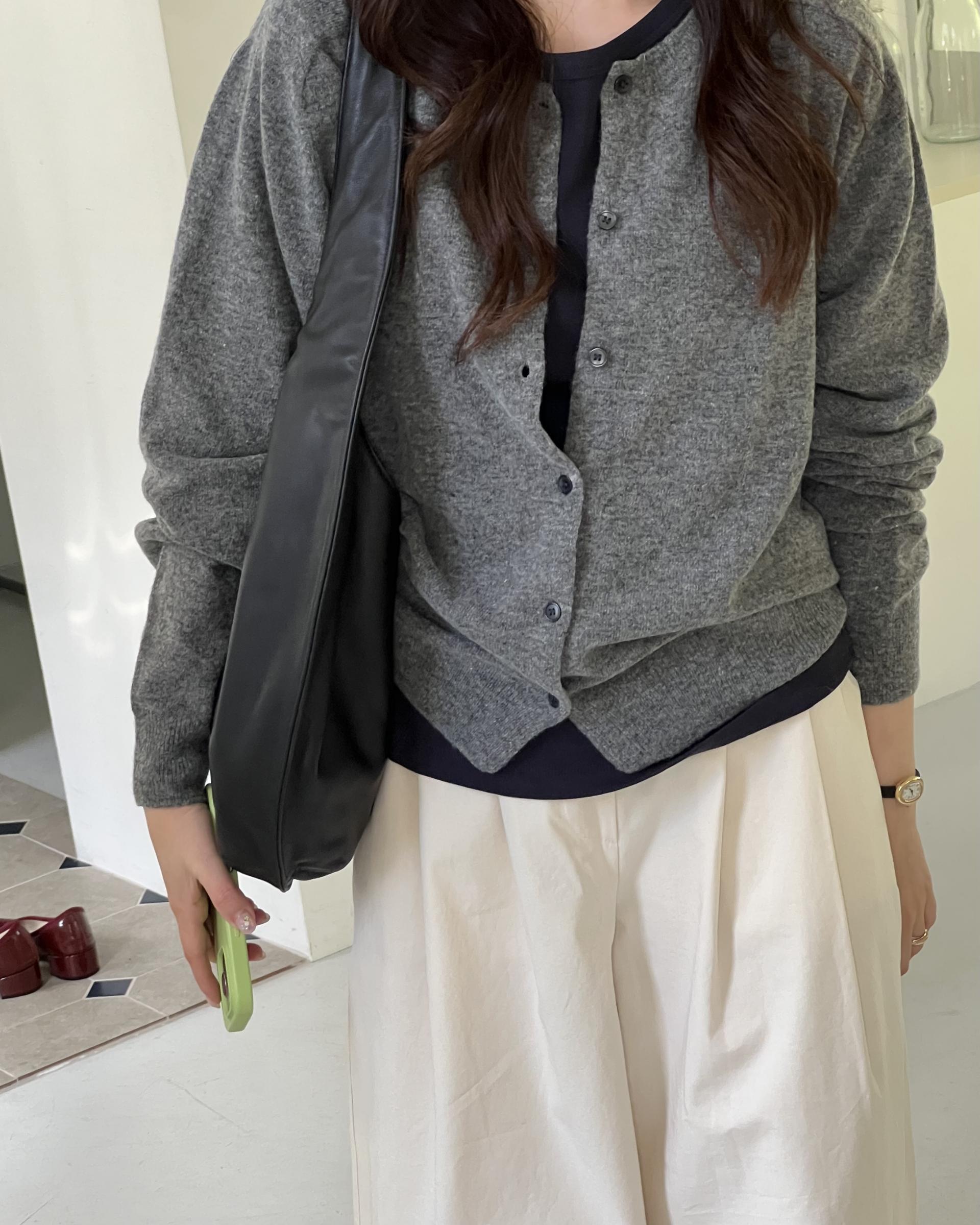 cotton pintuck pants (navy/cream/khaki)
