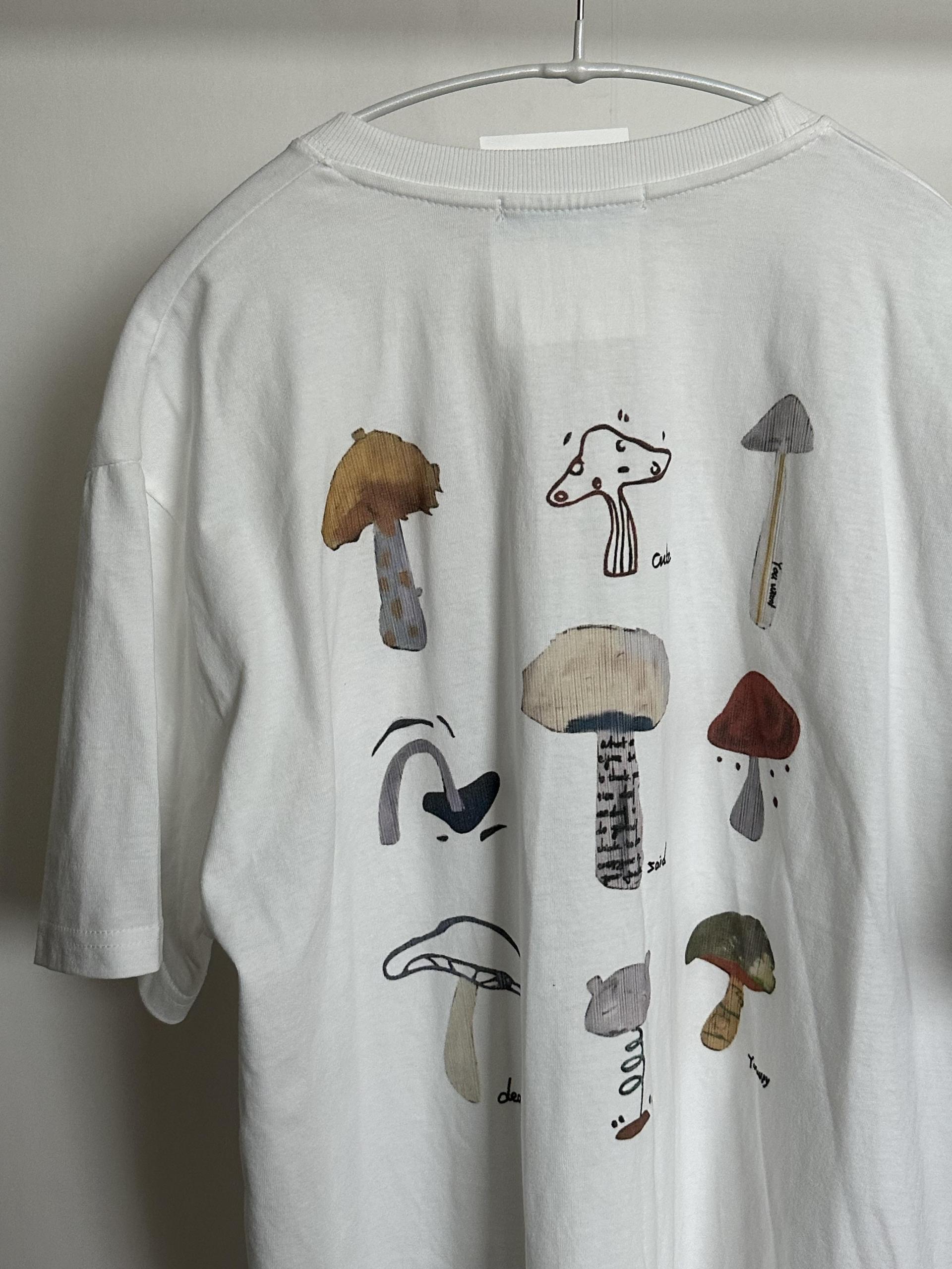 mushroom top (white/melange grey)