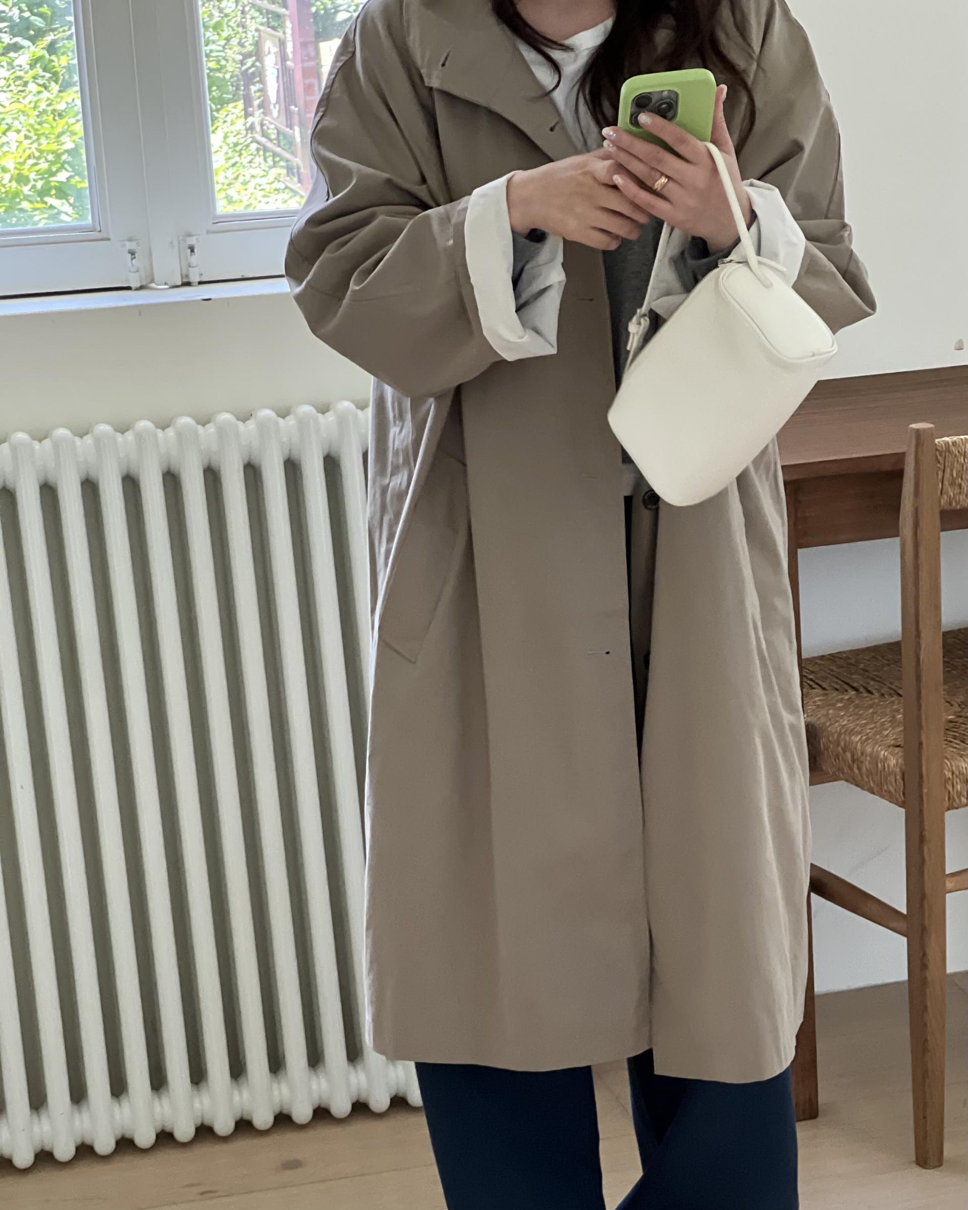 post single trench (khaki)