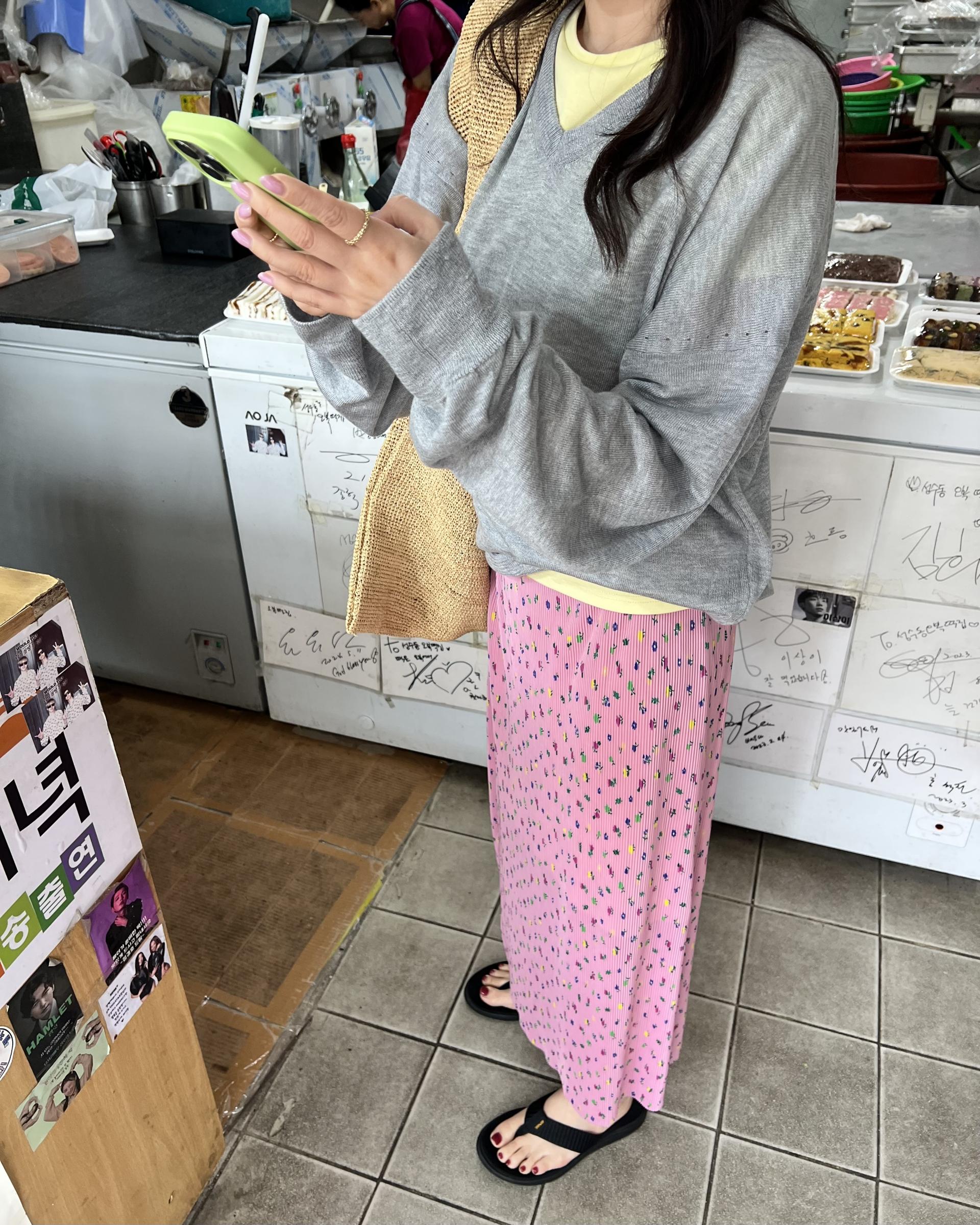 <made> penne skirt (bubble gum)