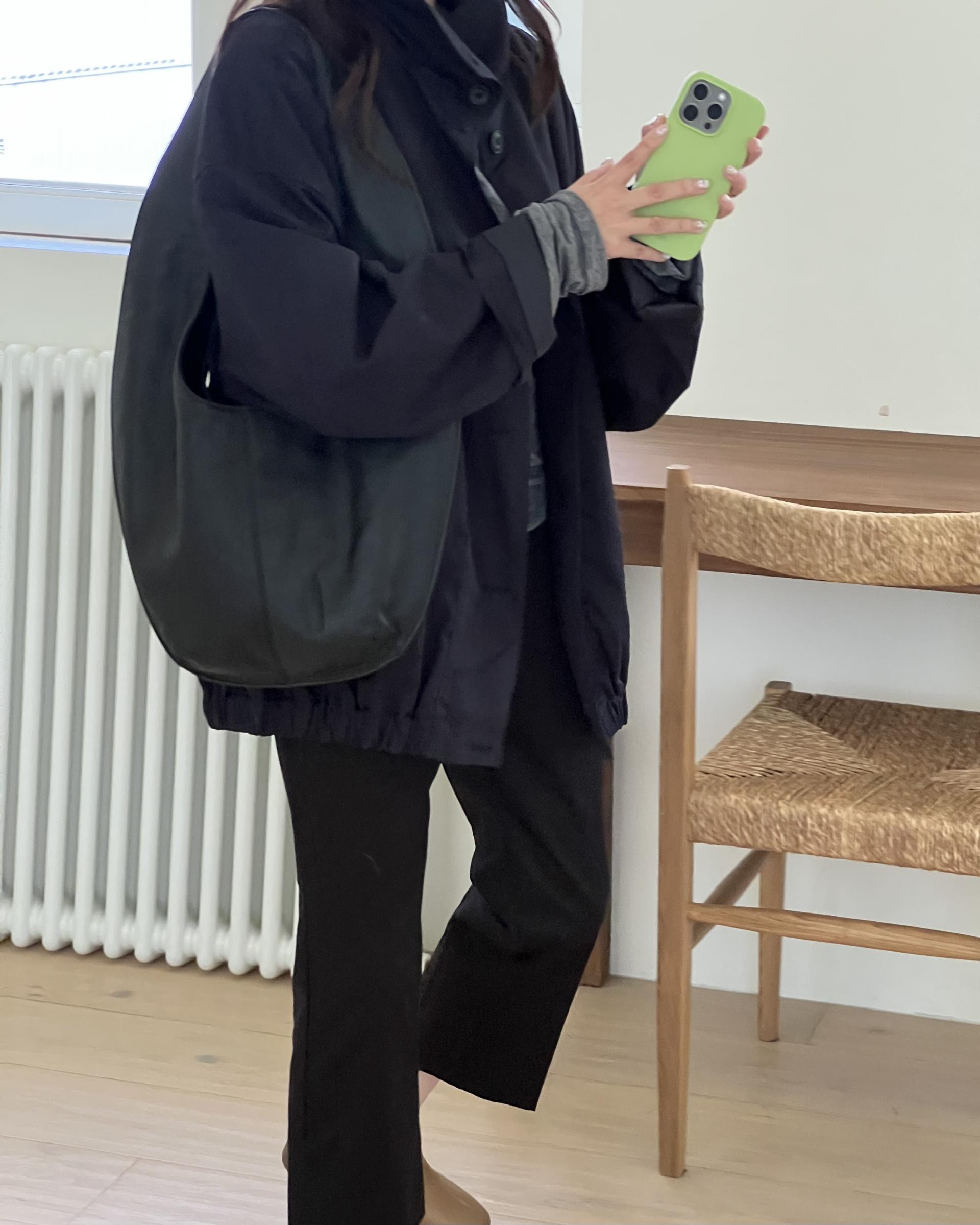 grocery half jumper (cream beige/navy)