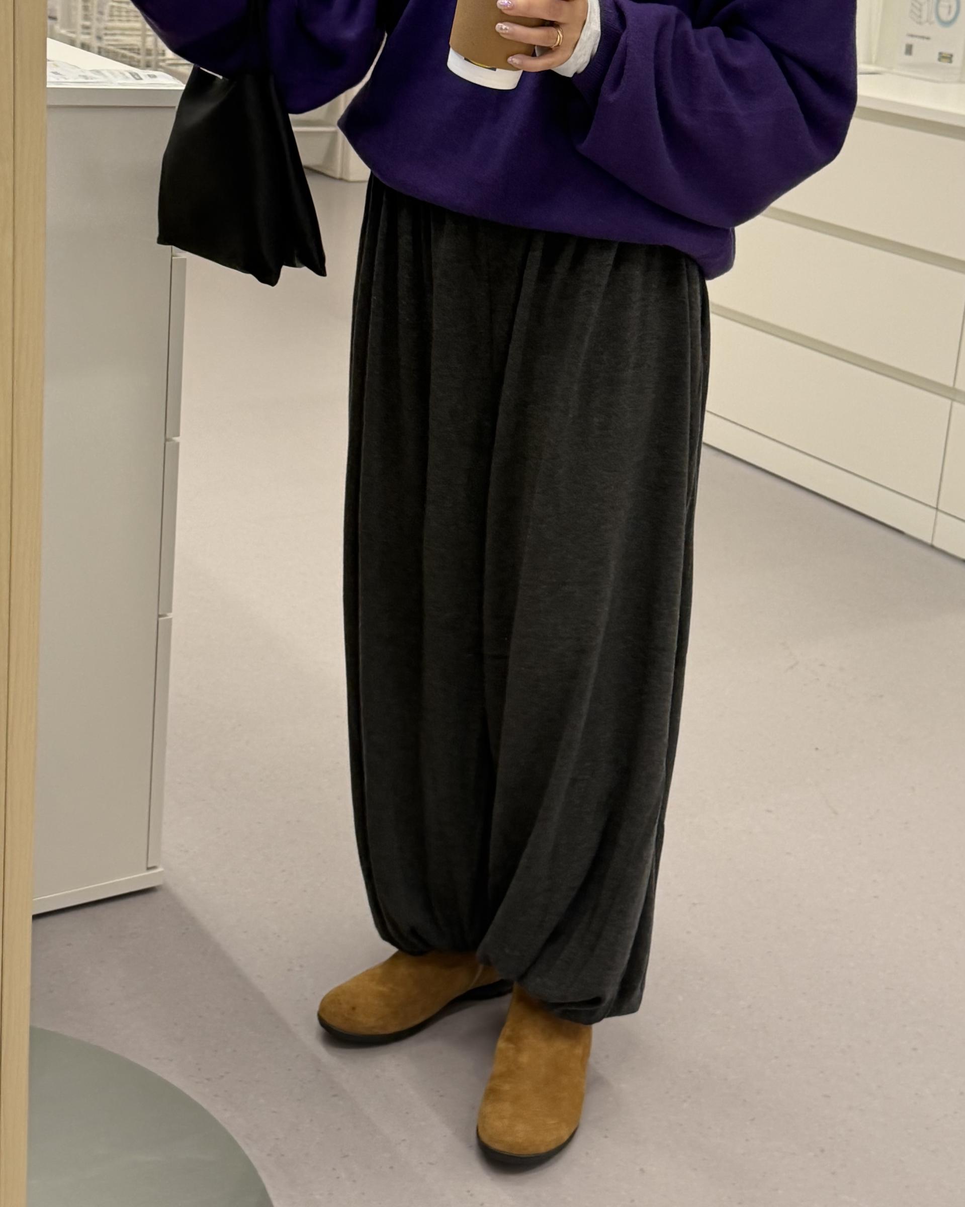 savanna harem pants (purple/charcoal/grey)
