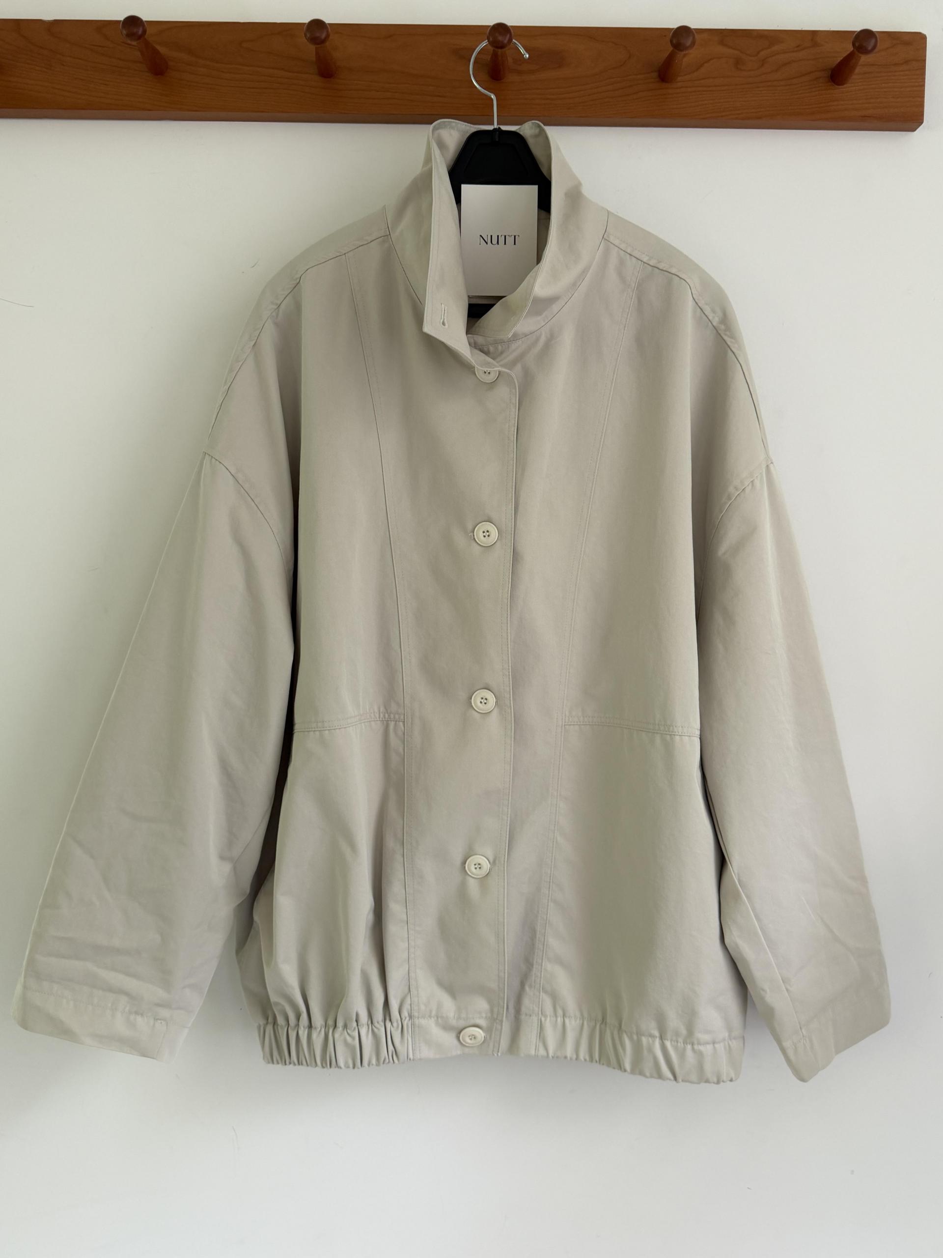 half jumper (cream beige/navy)