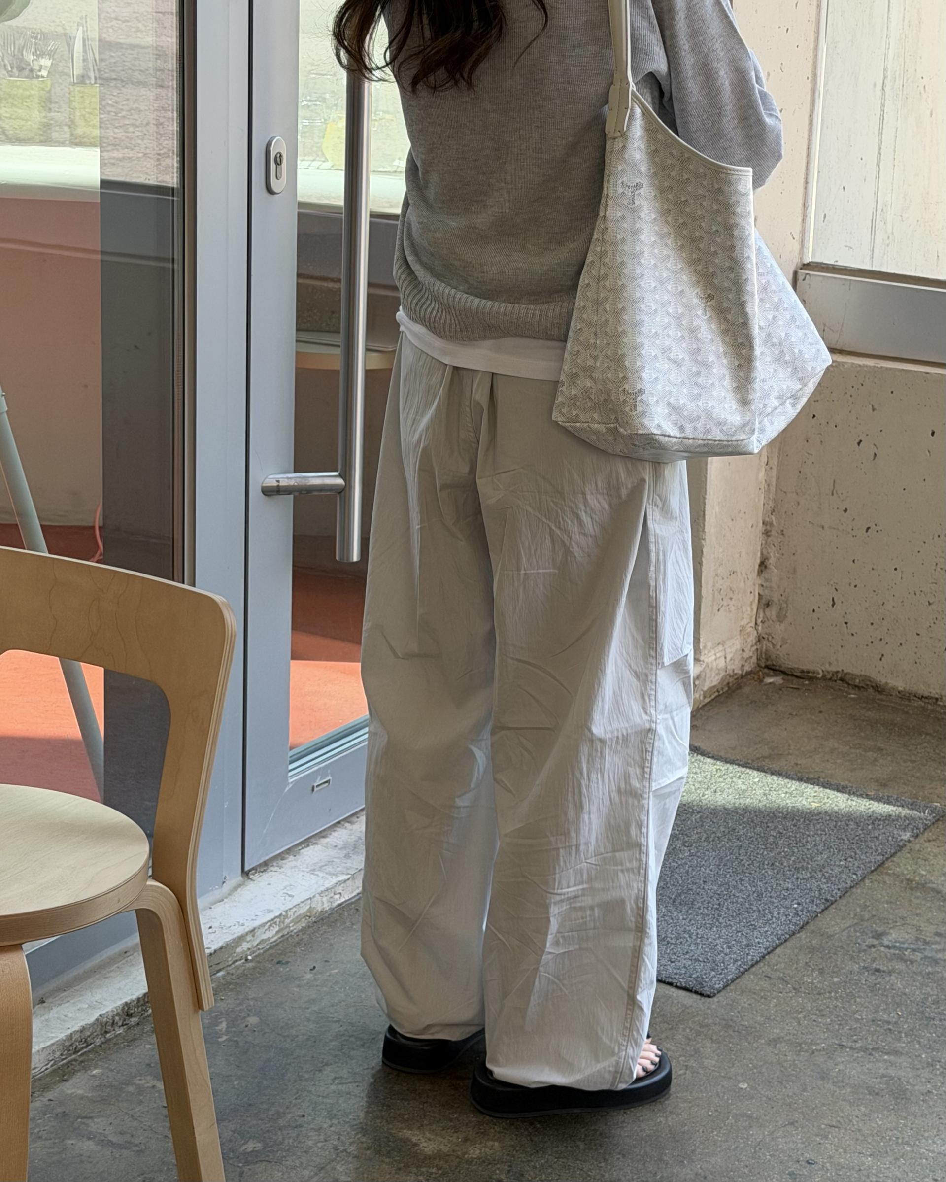 pampas string pants (pale grey)