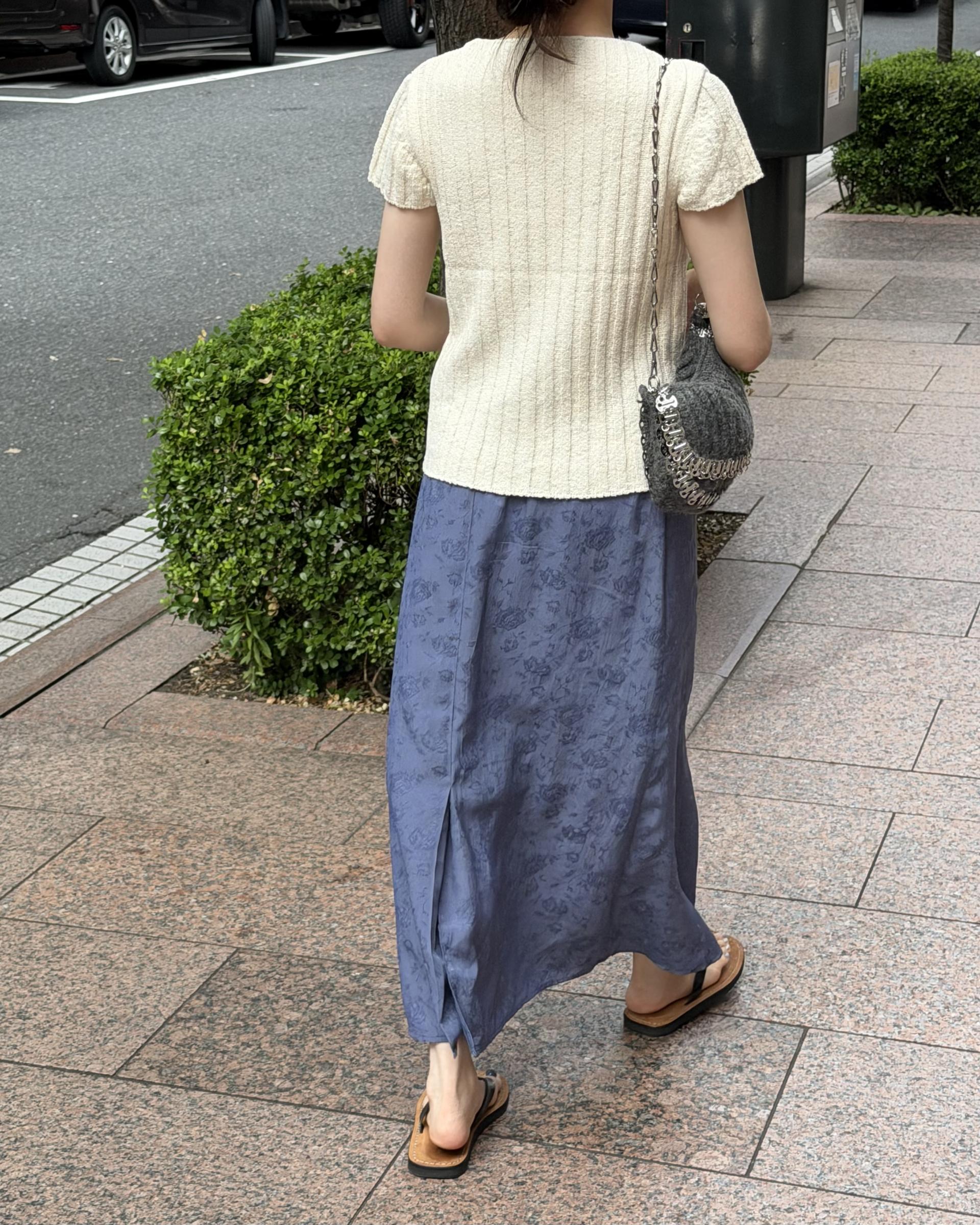 emma half knit (cream/pale grey/charcoal)