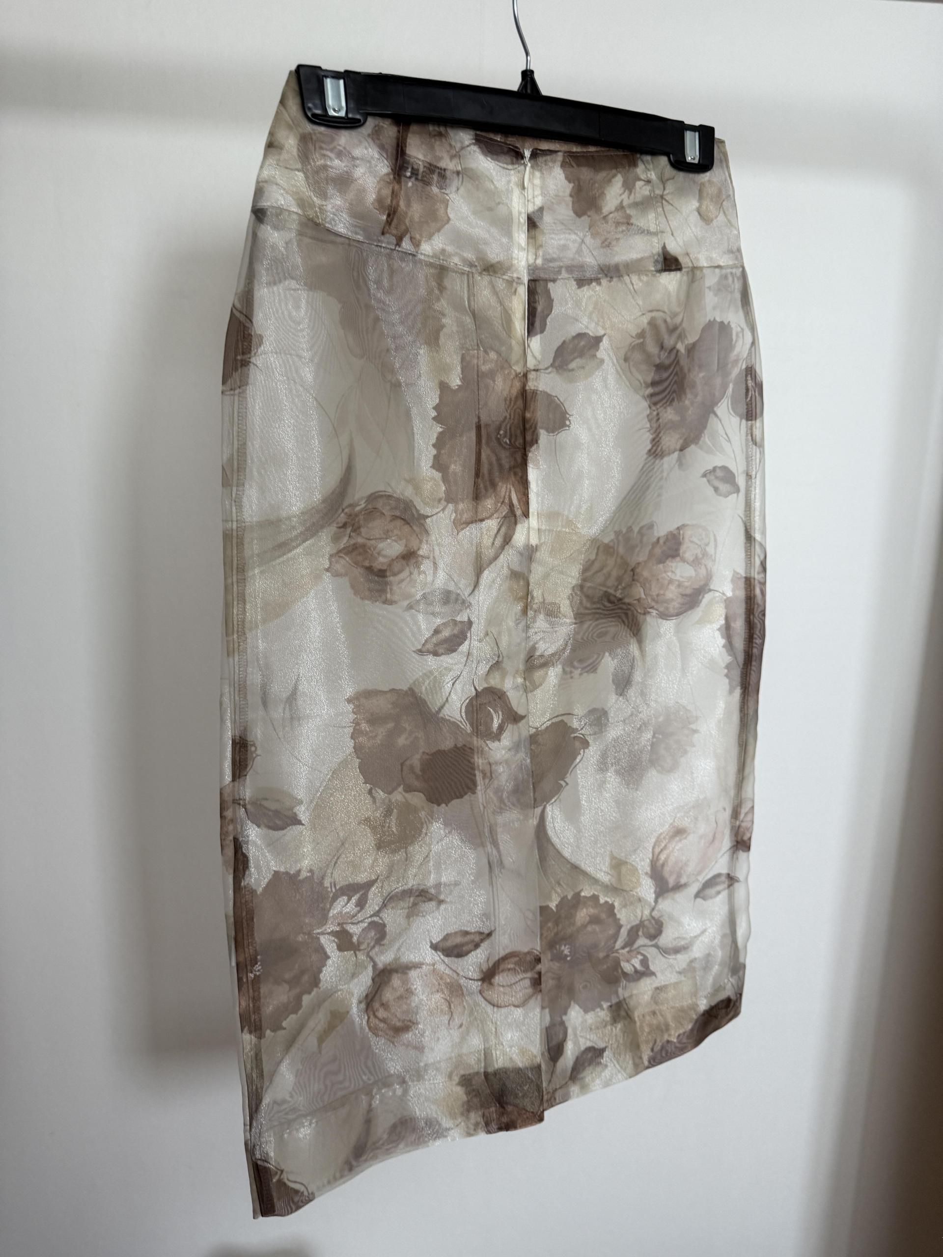 see layered skirt (grey/beige) 완