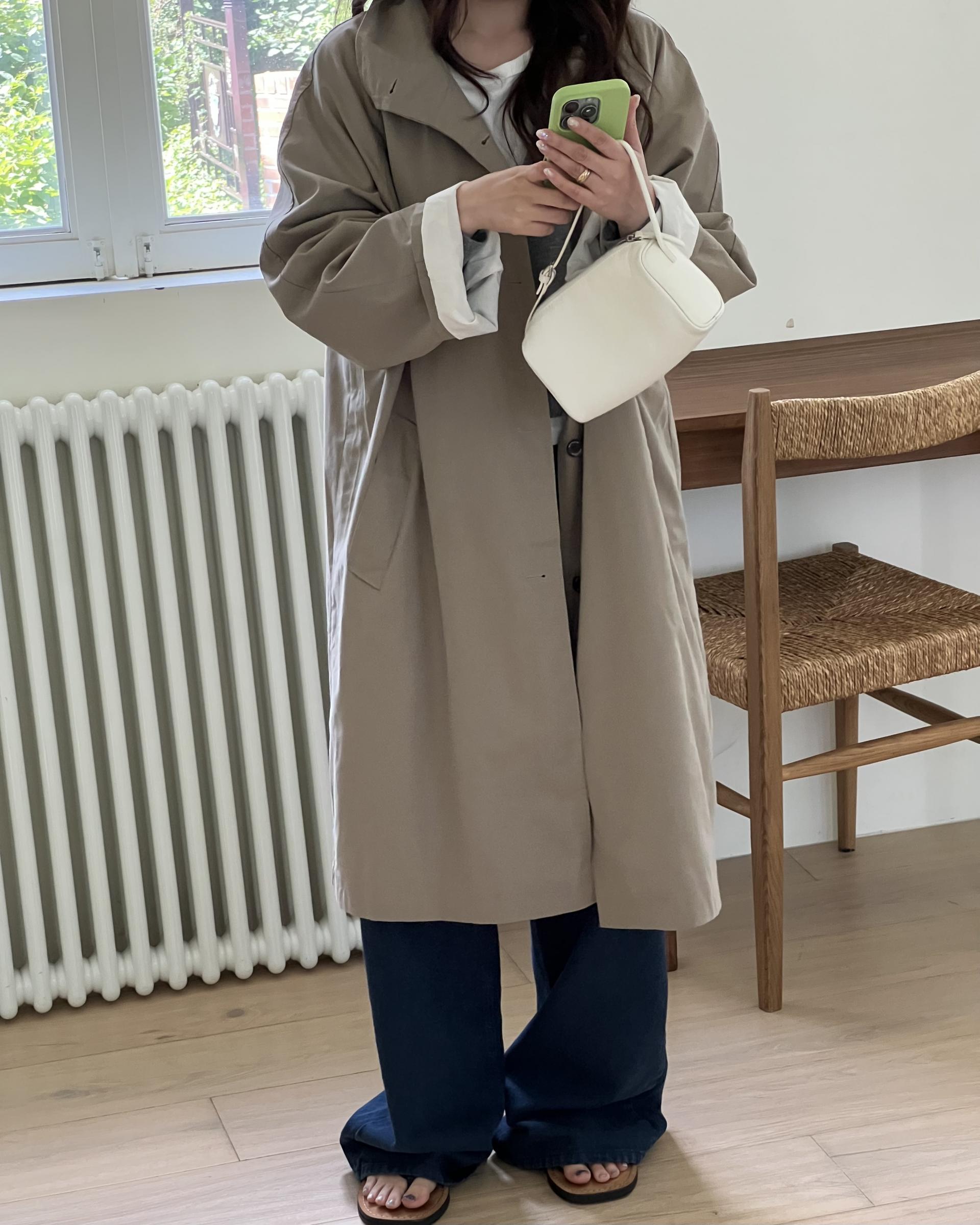 post single trench (khaki)