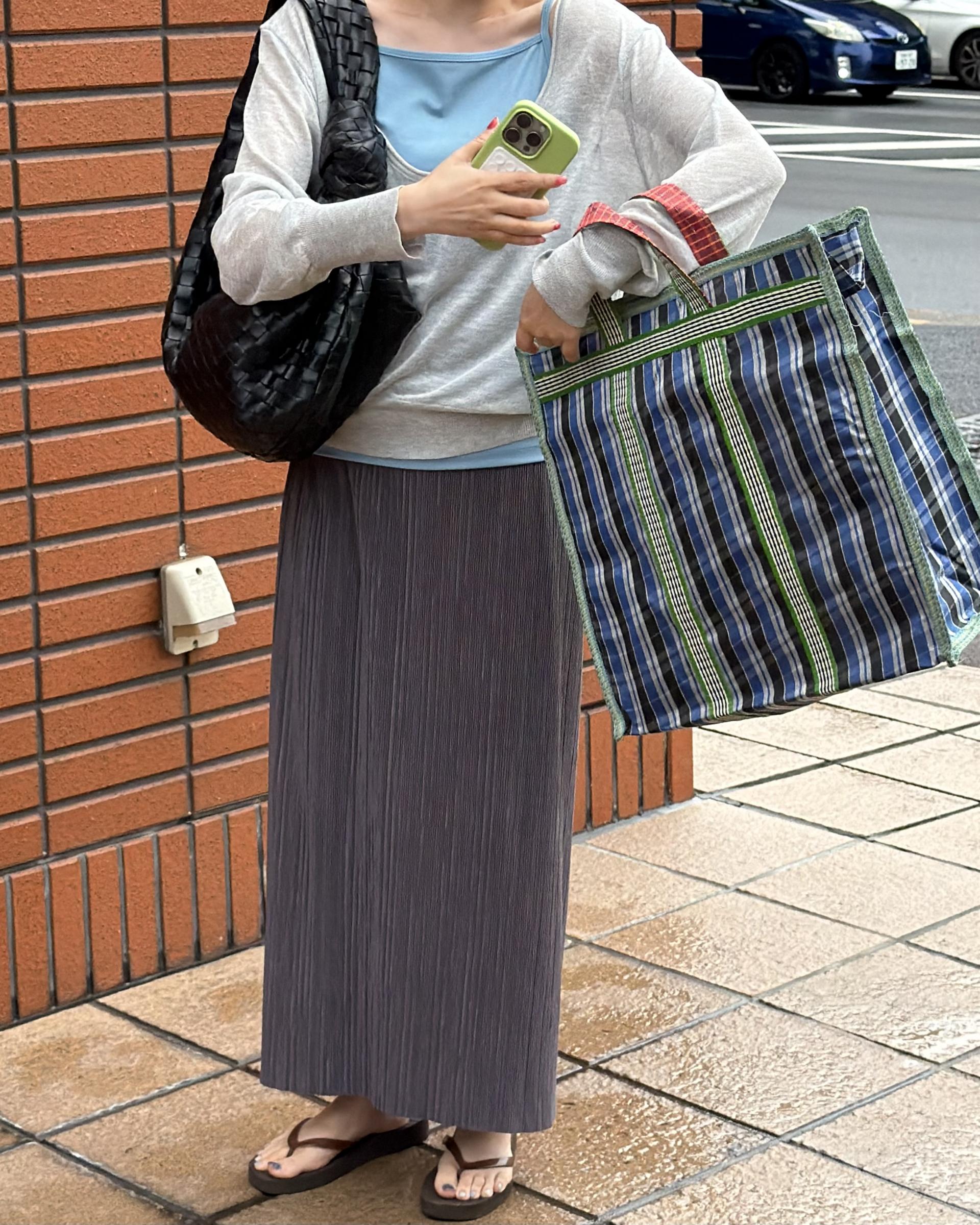 <made> penne skirt (charcoal grey)