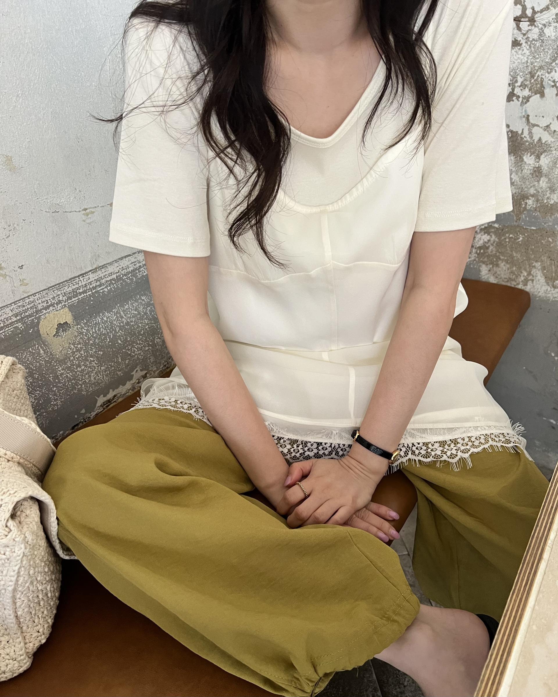 boat linen pants (purple/green)