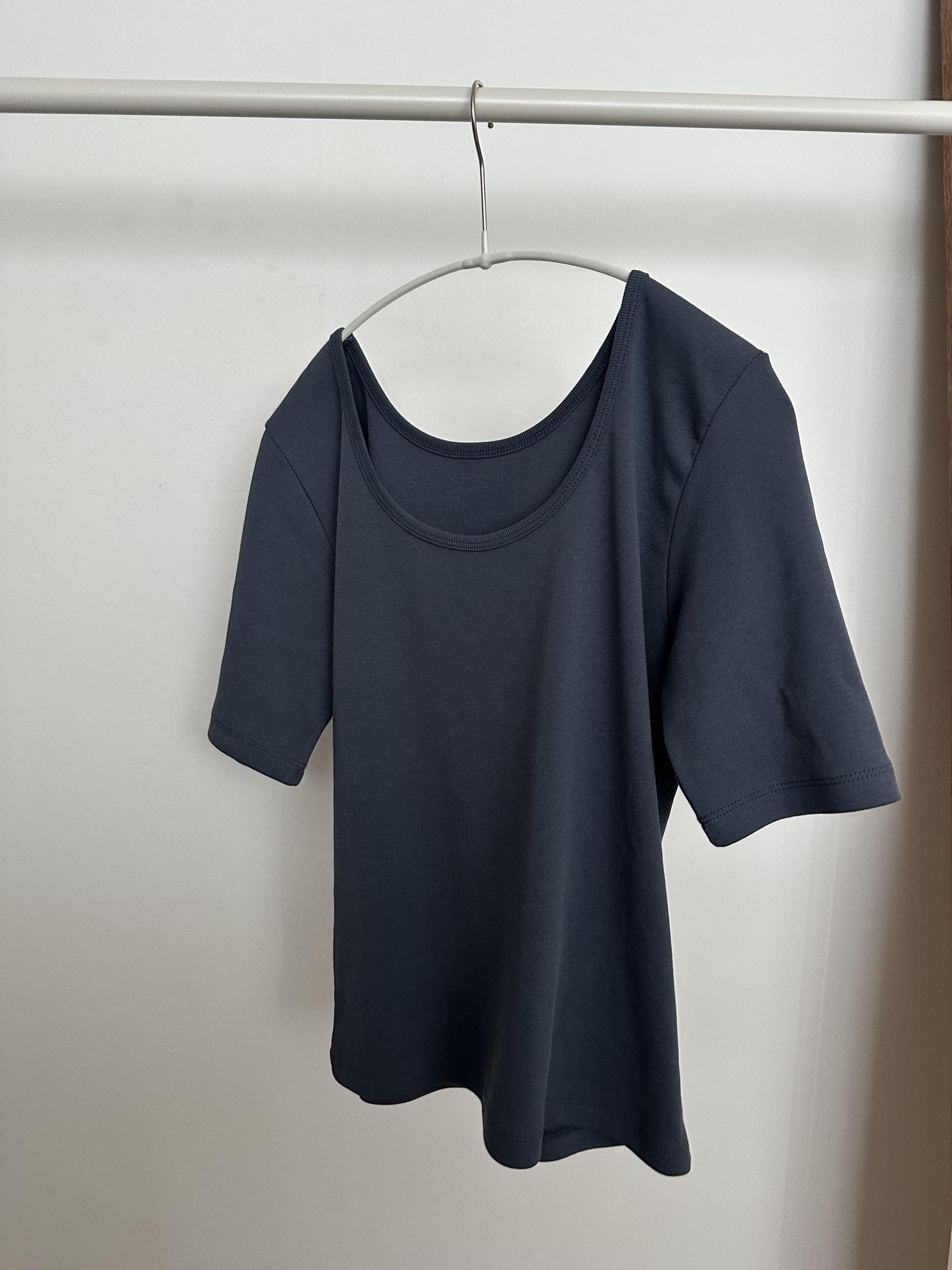 bobos u-neck top (deep blue)