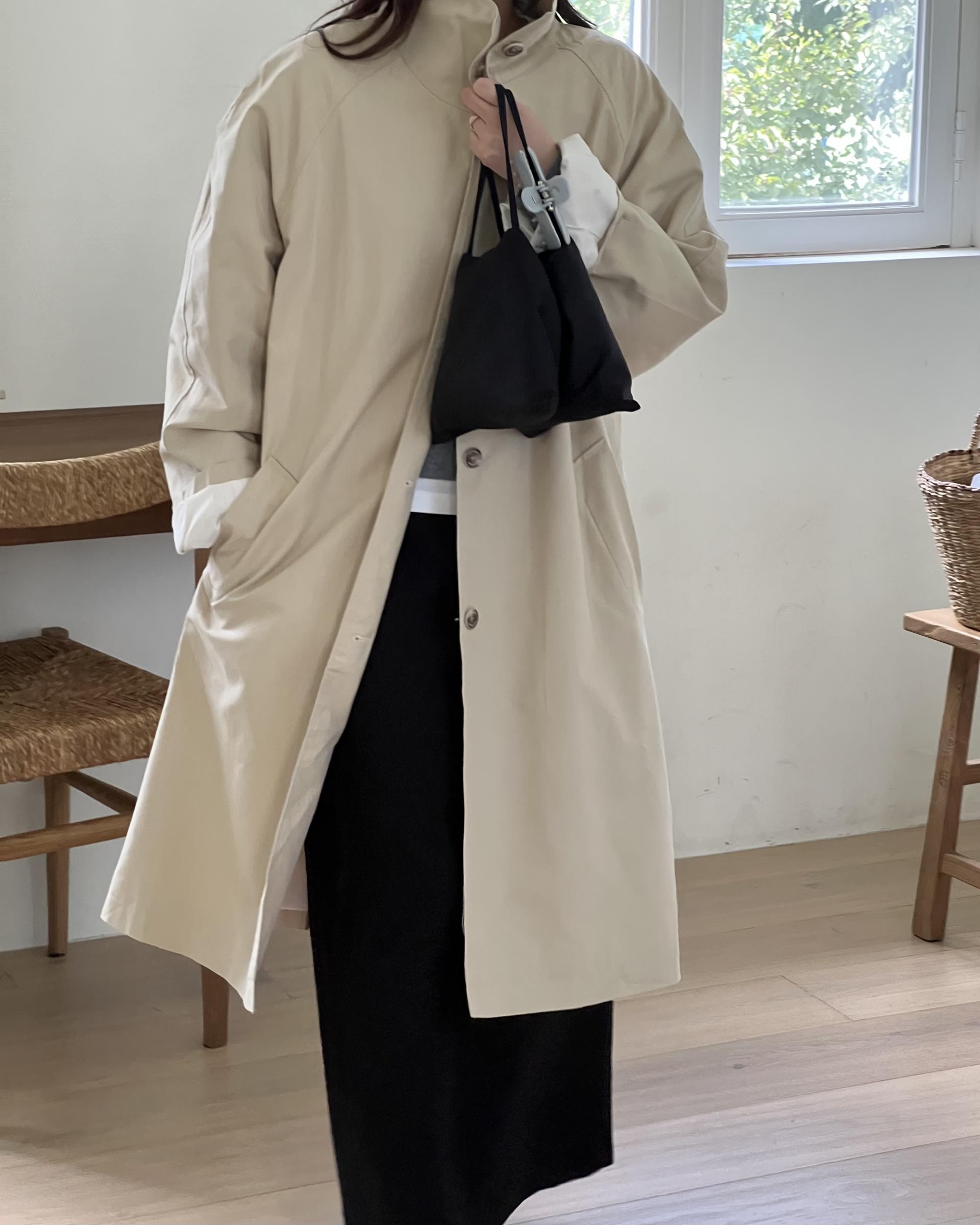 base wrinkle skirt (black/cream)