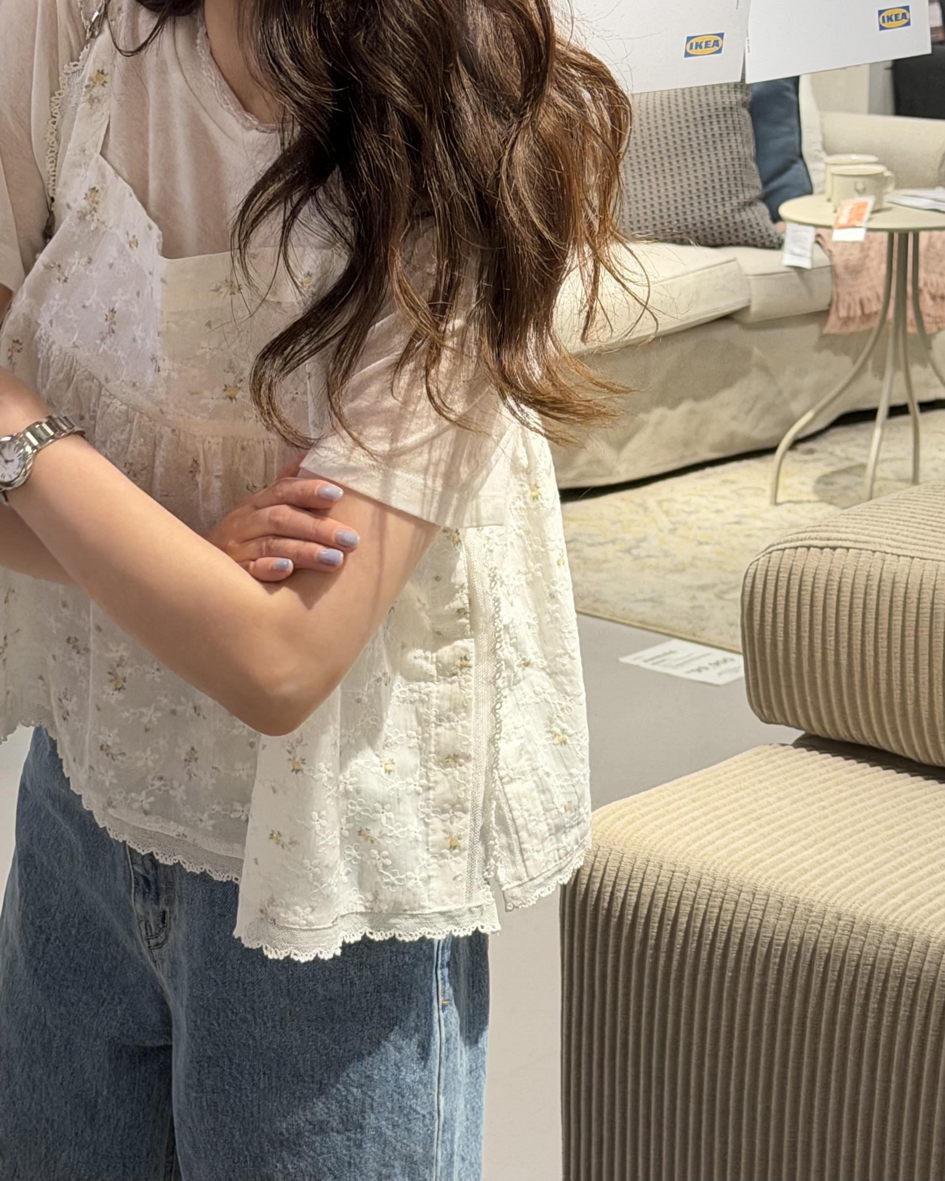 primrose blouse (flower/black)