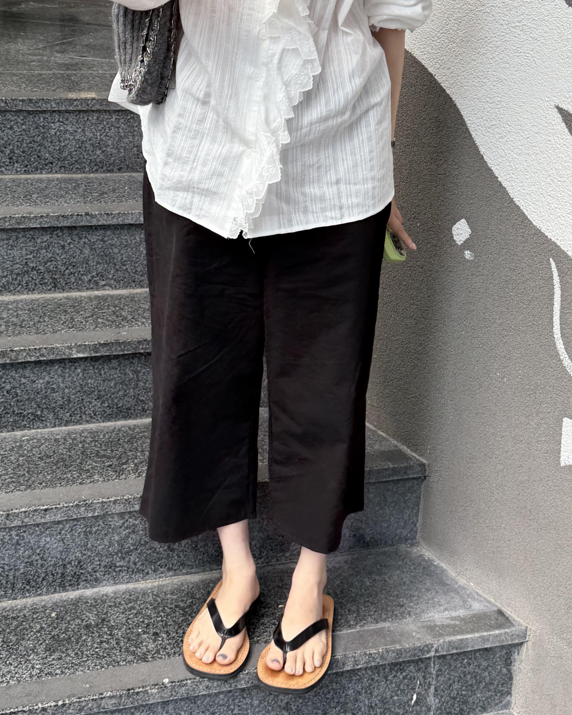 cottage ruffle lace blouse (white/check)