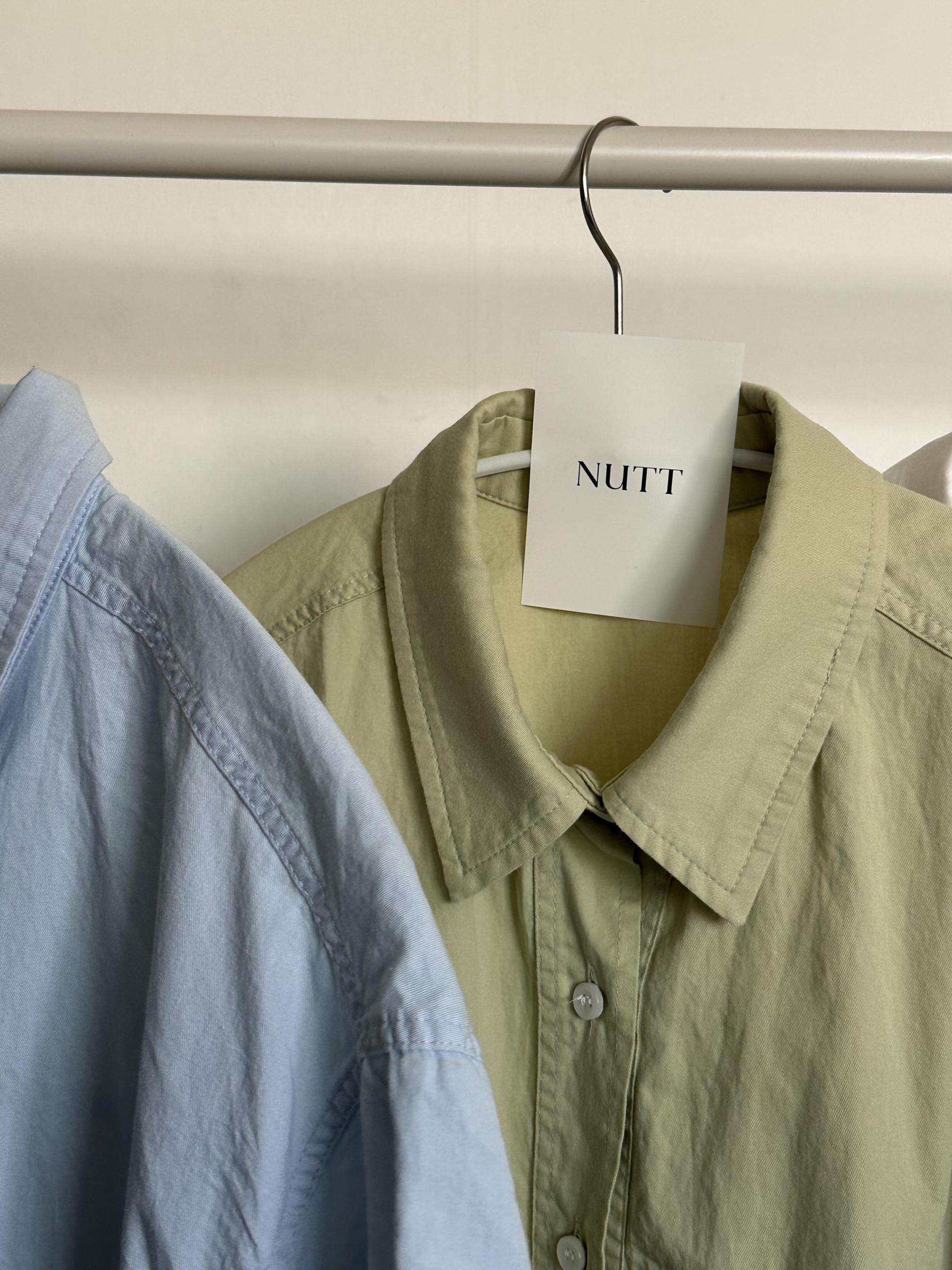 washing half shirt (melon/white/blue)