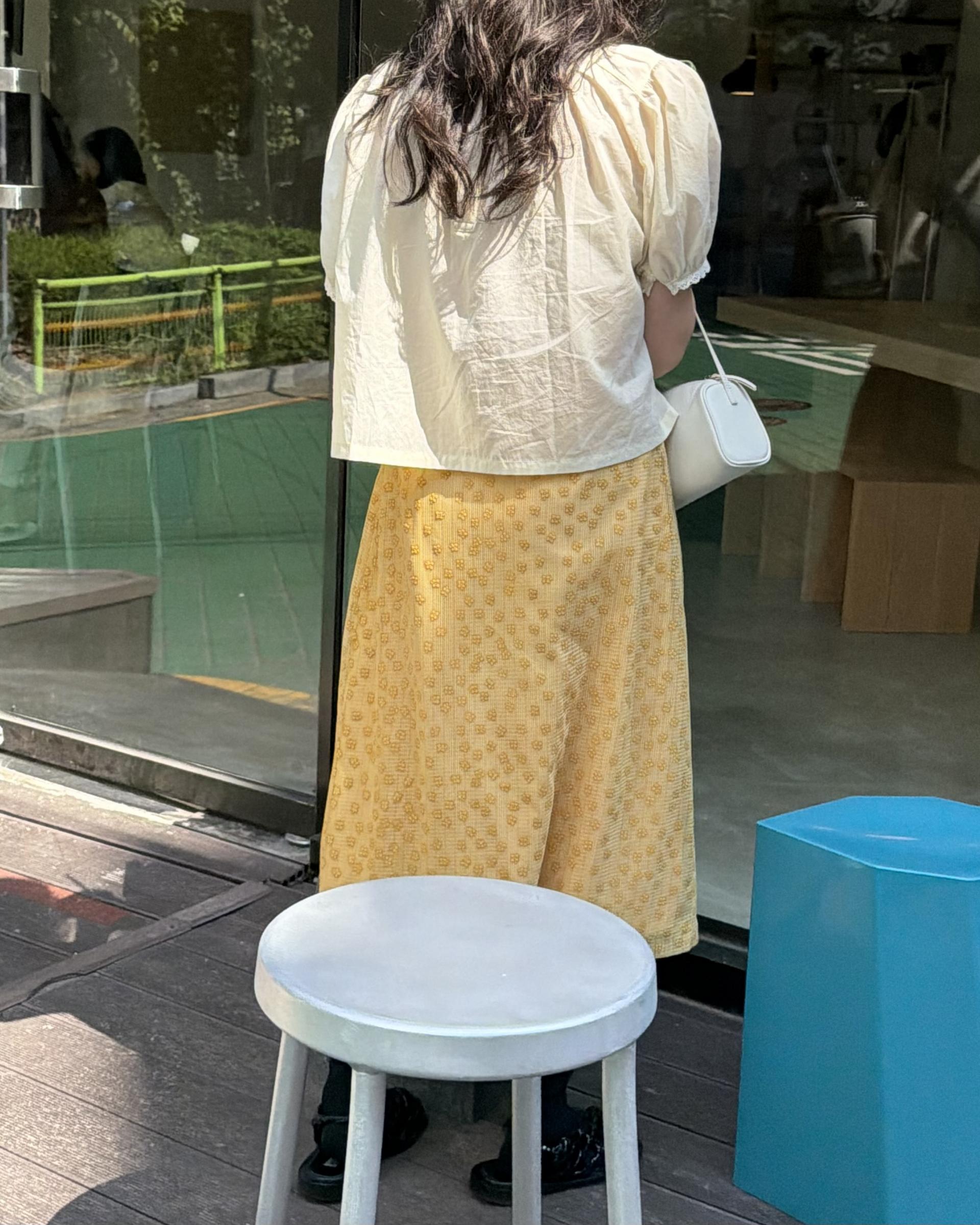 flan lace blouse (cream/ivory)