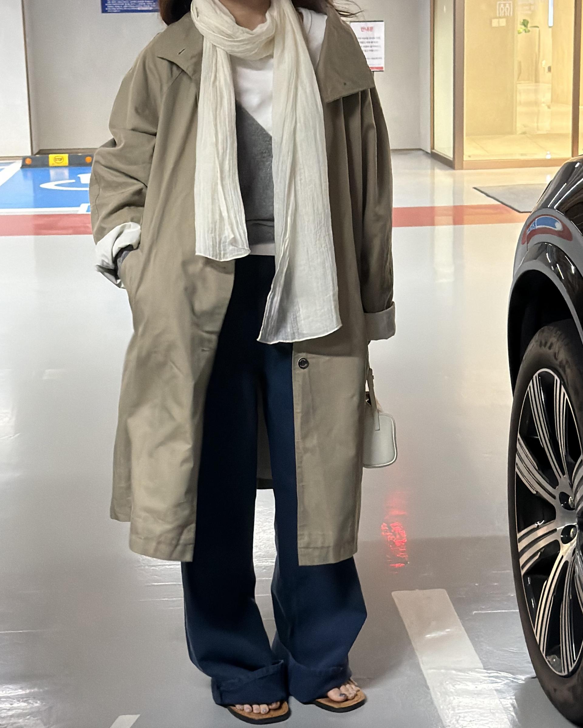 post single trench (khaki)