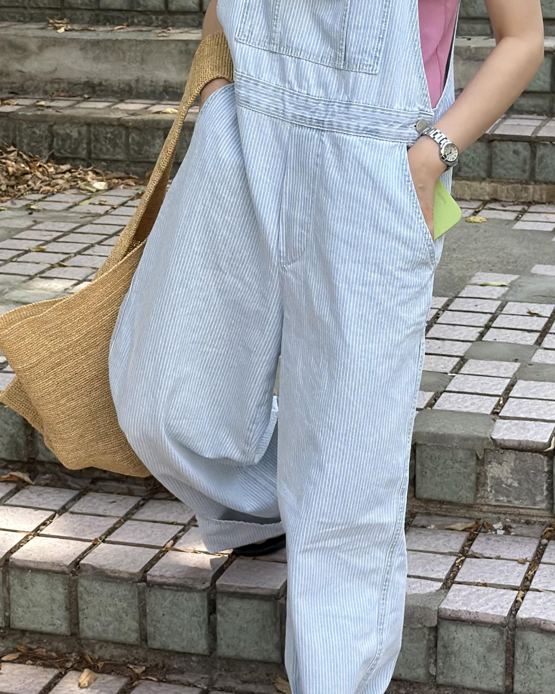 donkey stripe overall