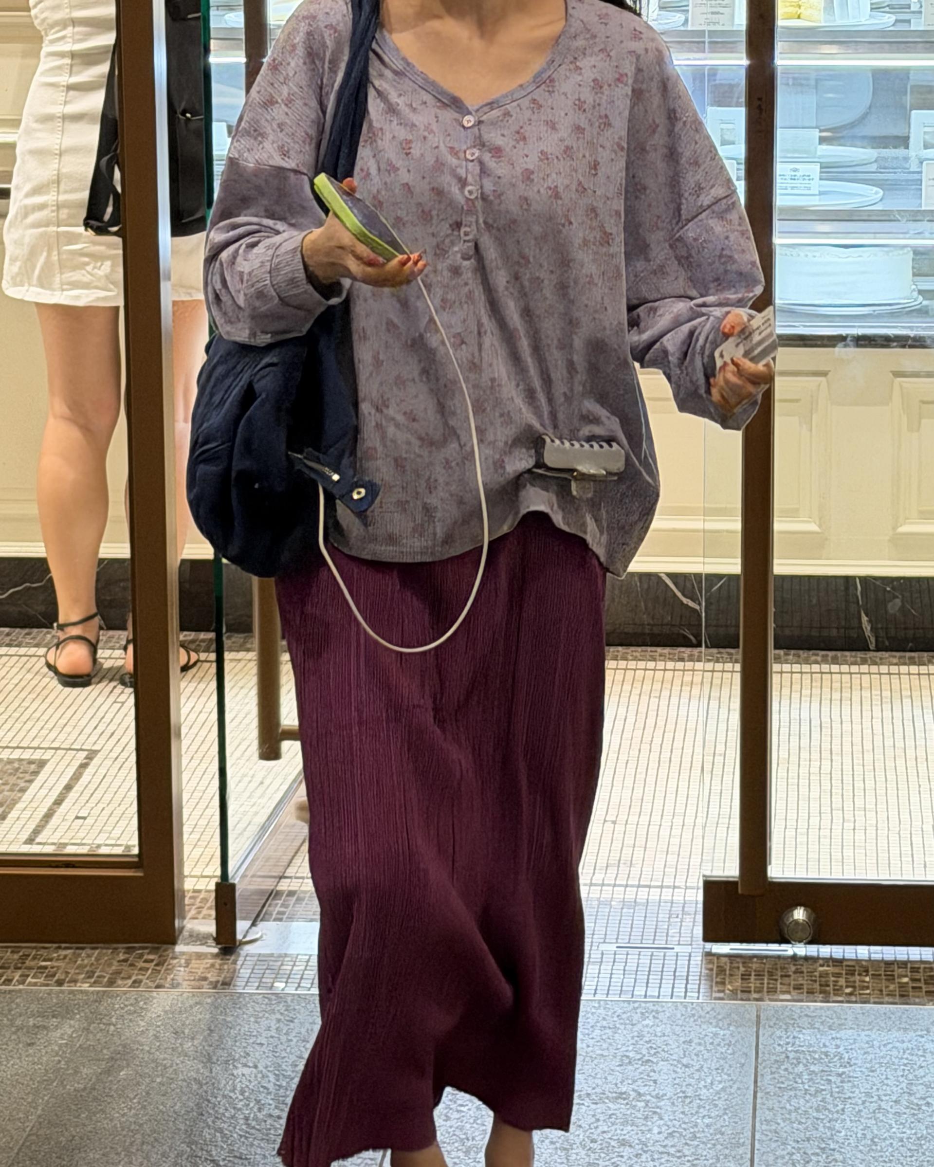 <made> penne skirt (violet)