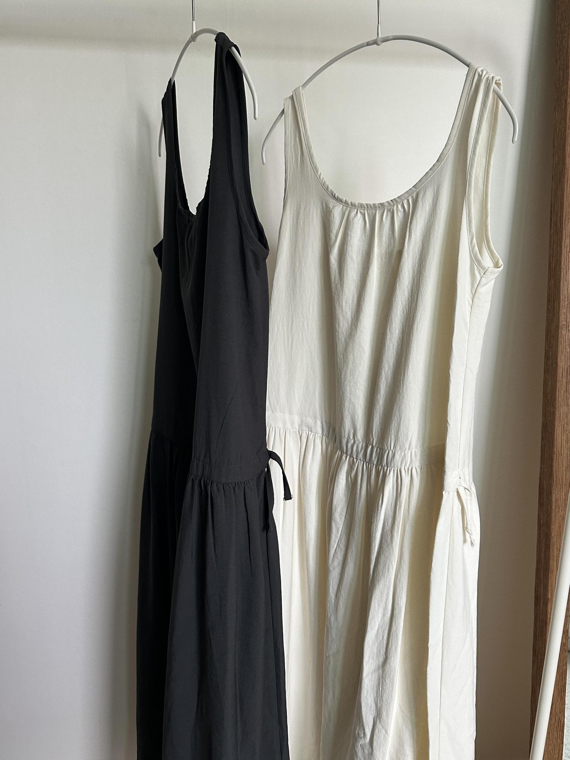 oatmeal dress (charcoal/cream)