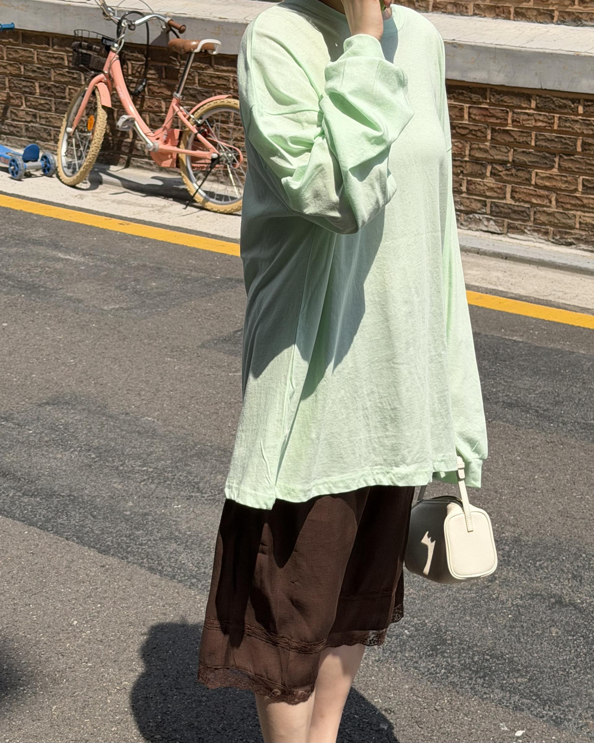 fruit top (white/mint/yellow/black/melange/pink)