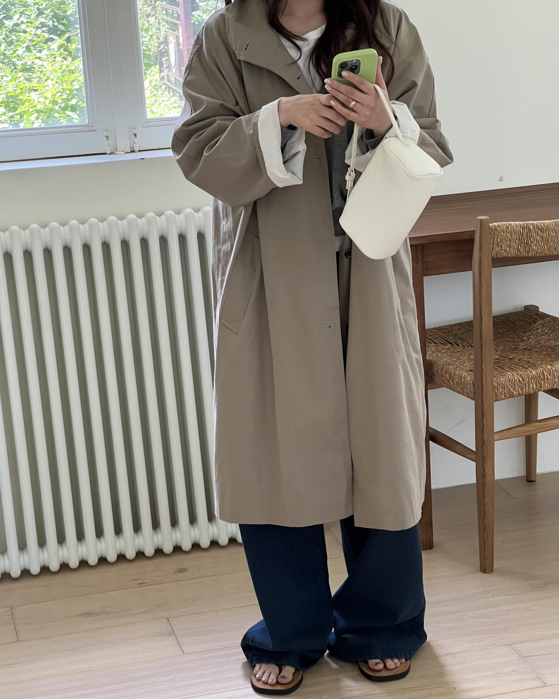 post single trench (khaki)