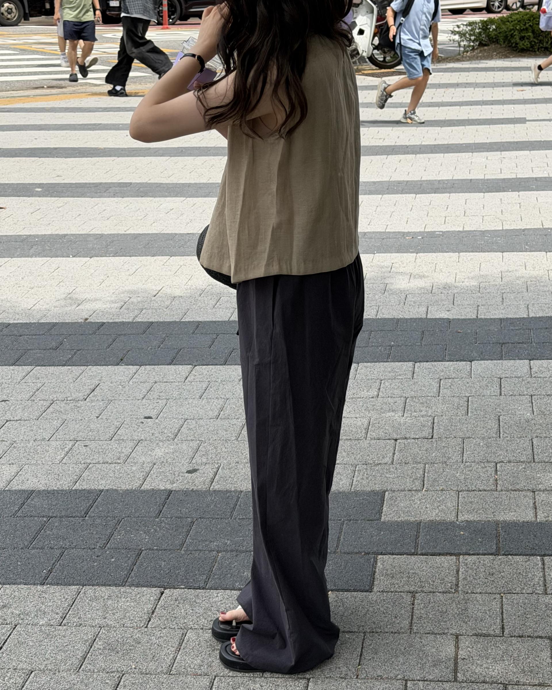 moris blouse (brown/cream)