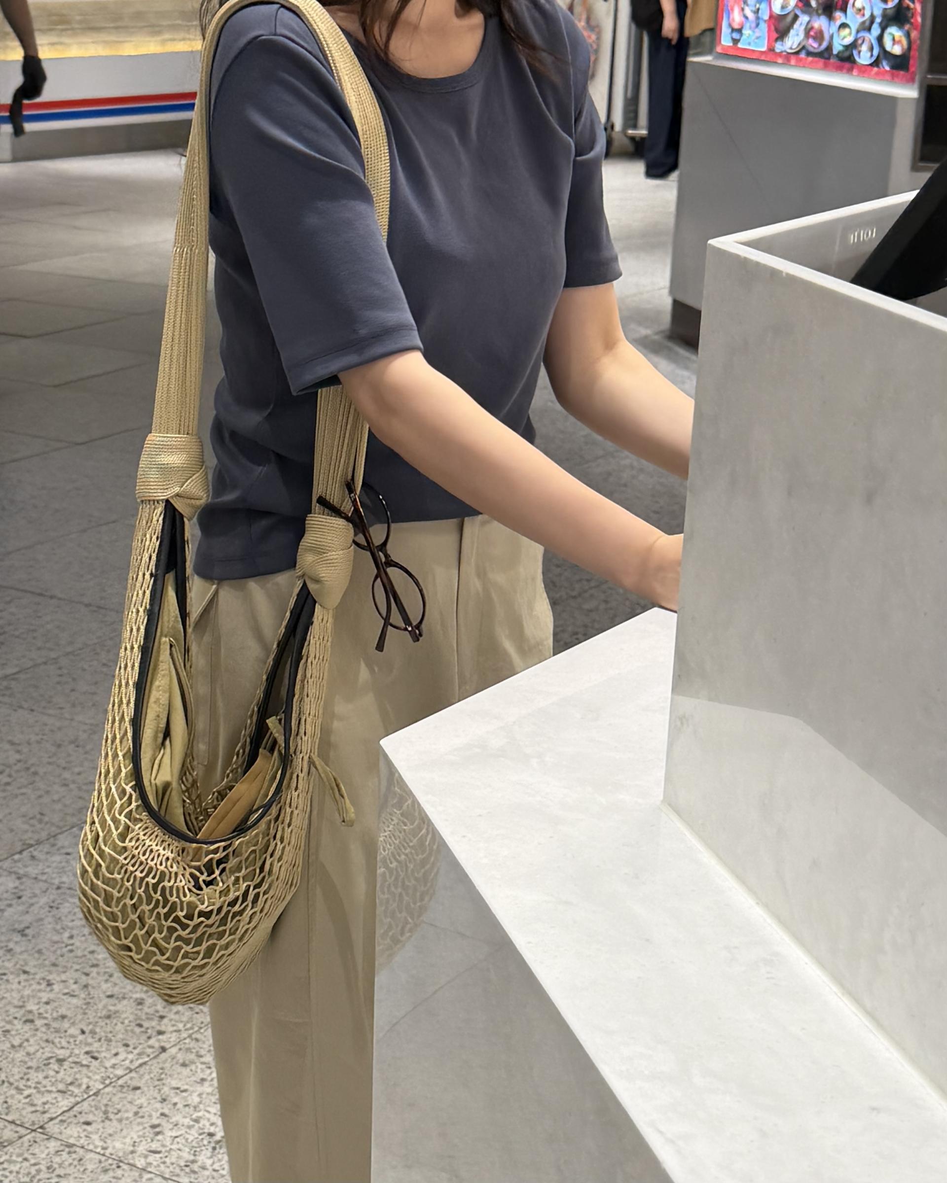 sand cotton pants (milk beige)