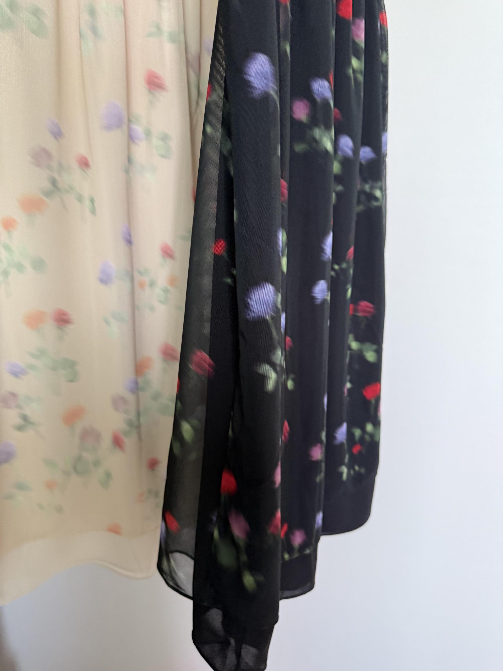 bong bong skirt (beige/black)