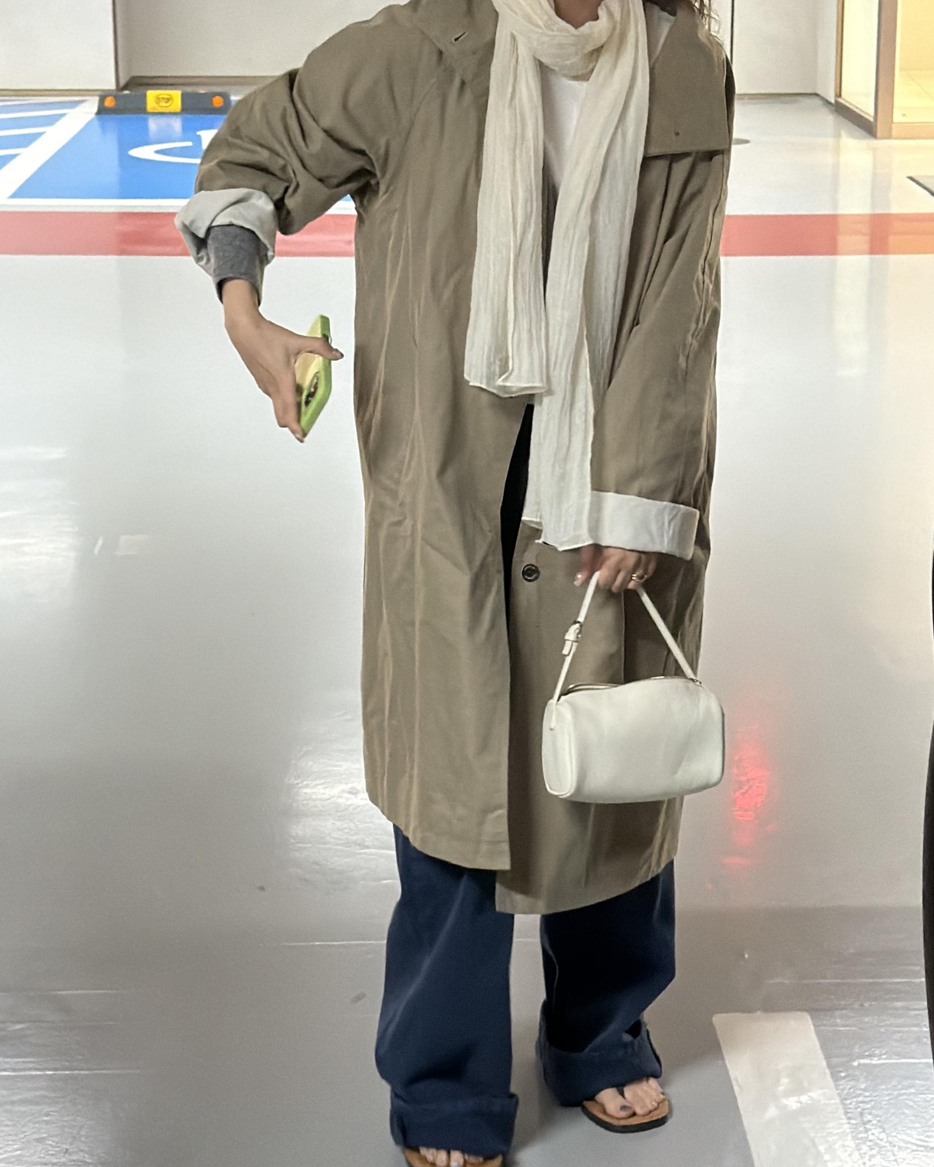 post single trench (khaki)