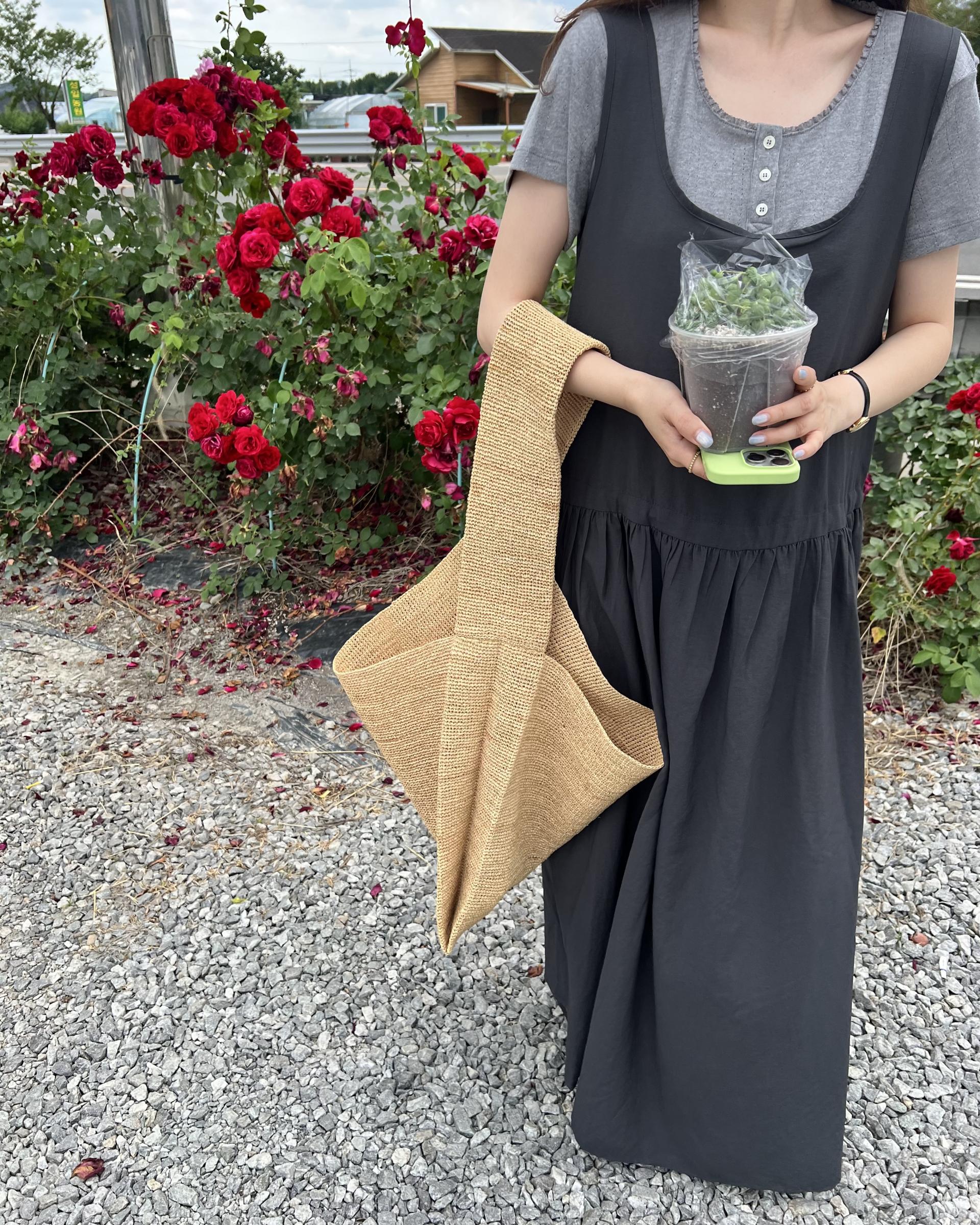oatmeal dress (charcoal/cream)