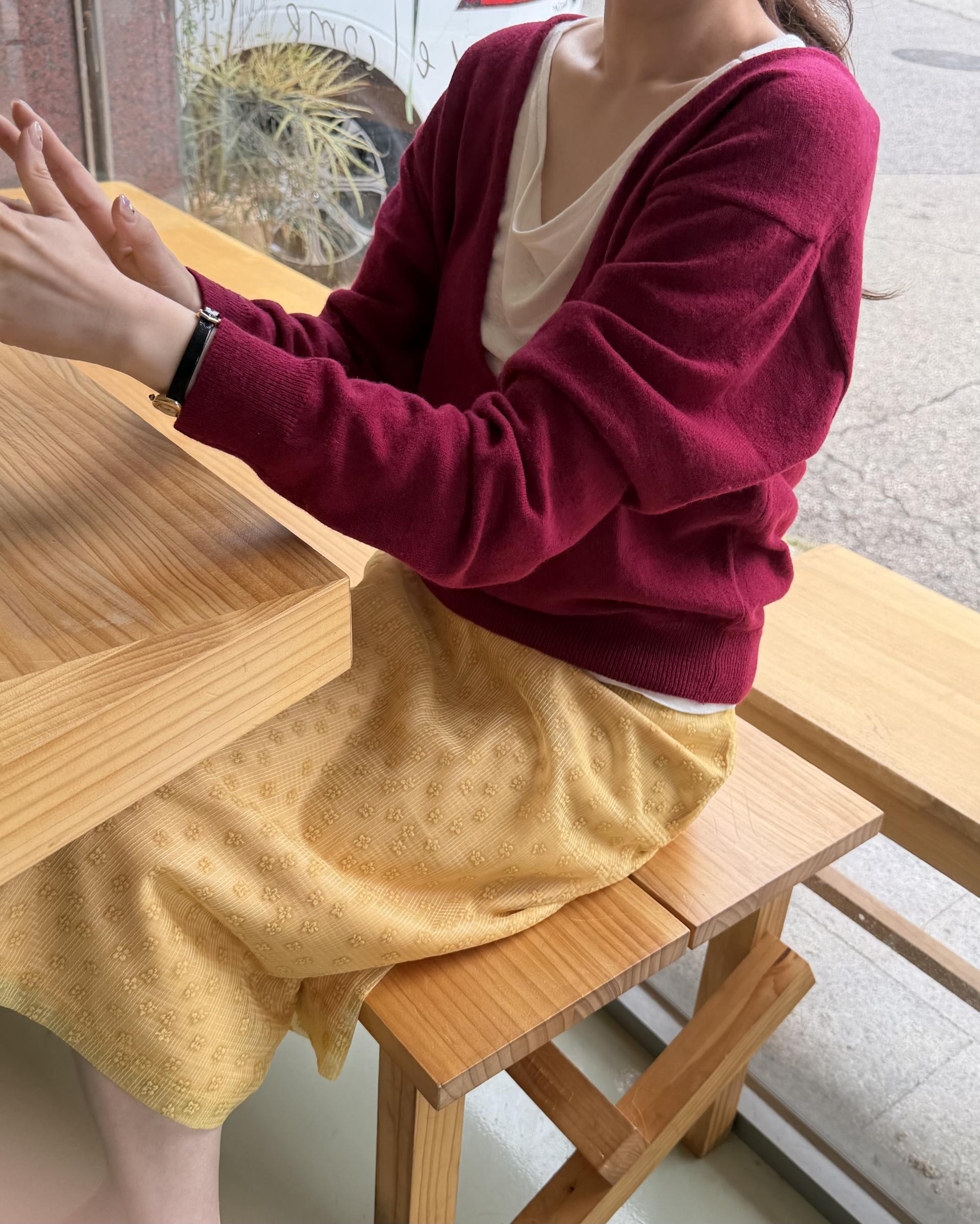 till deep v-neck (plum)