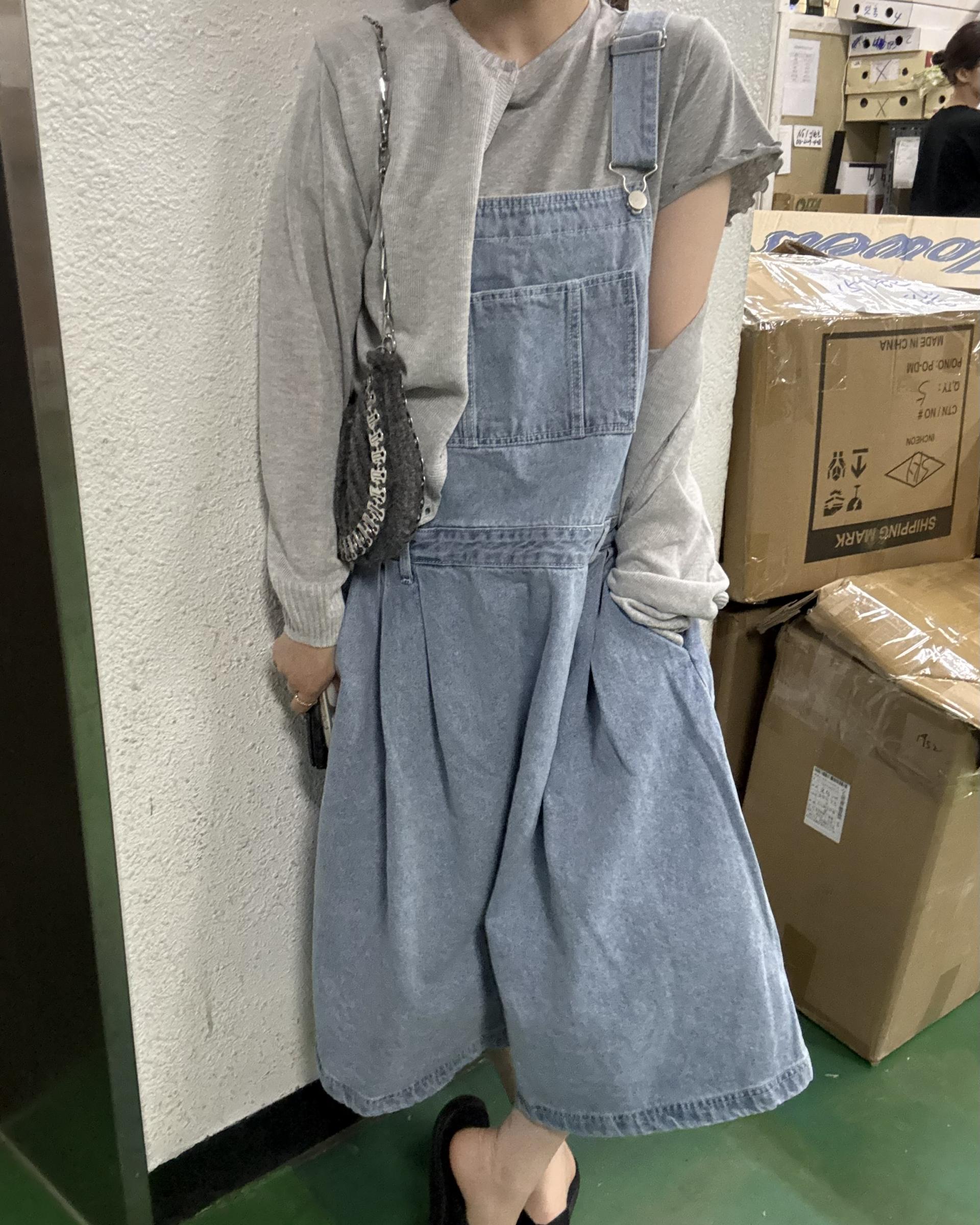 miguel denim overall