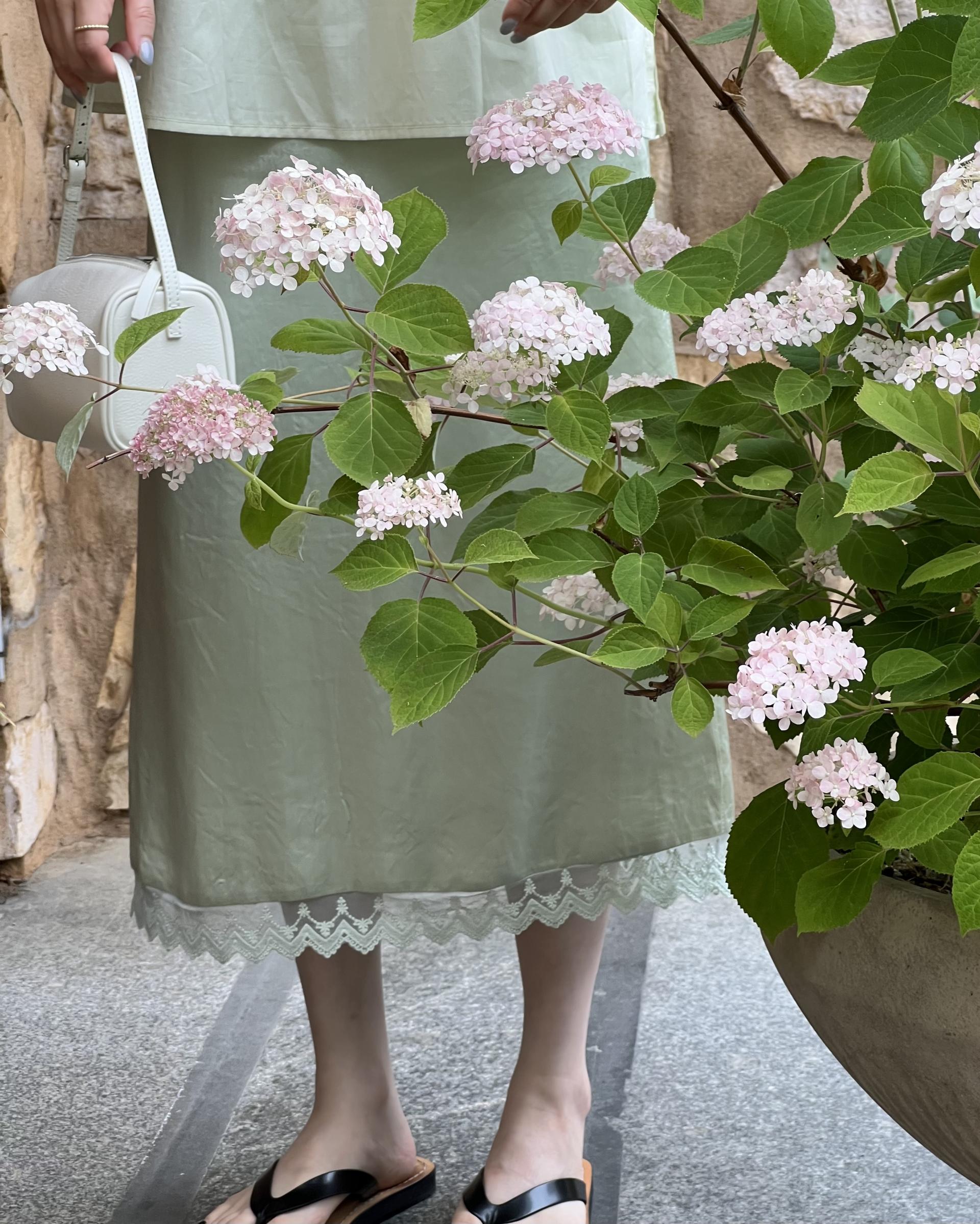 botanic blouse (mint/white)
