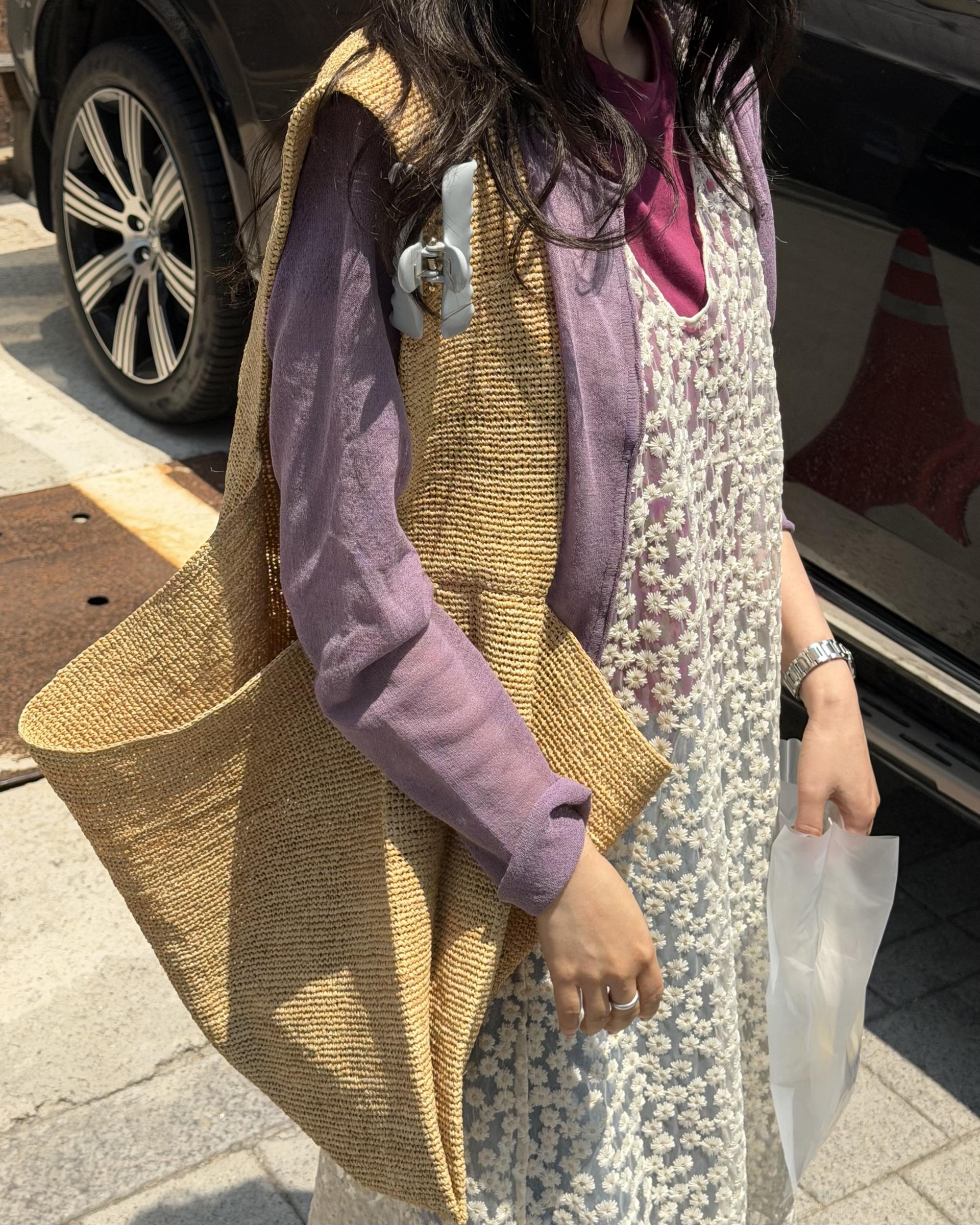 carol summer cardigan (purple)