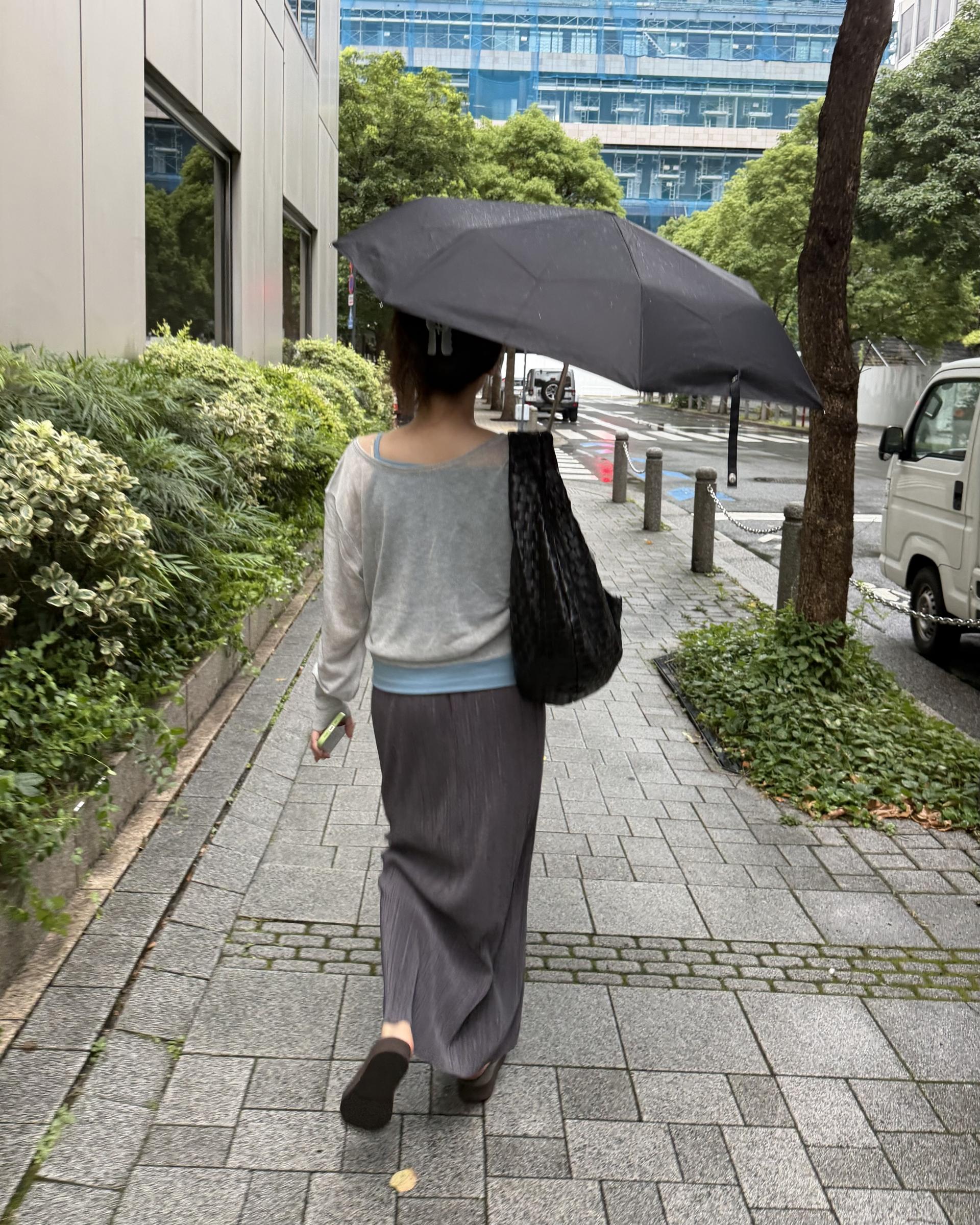 <made> penne skirt (charcoal grey)