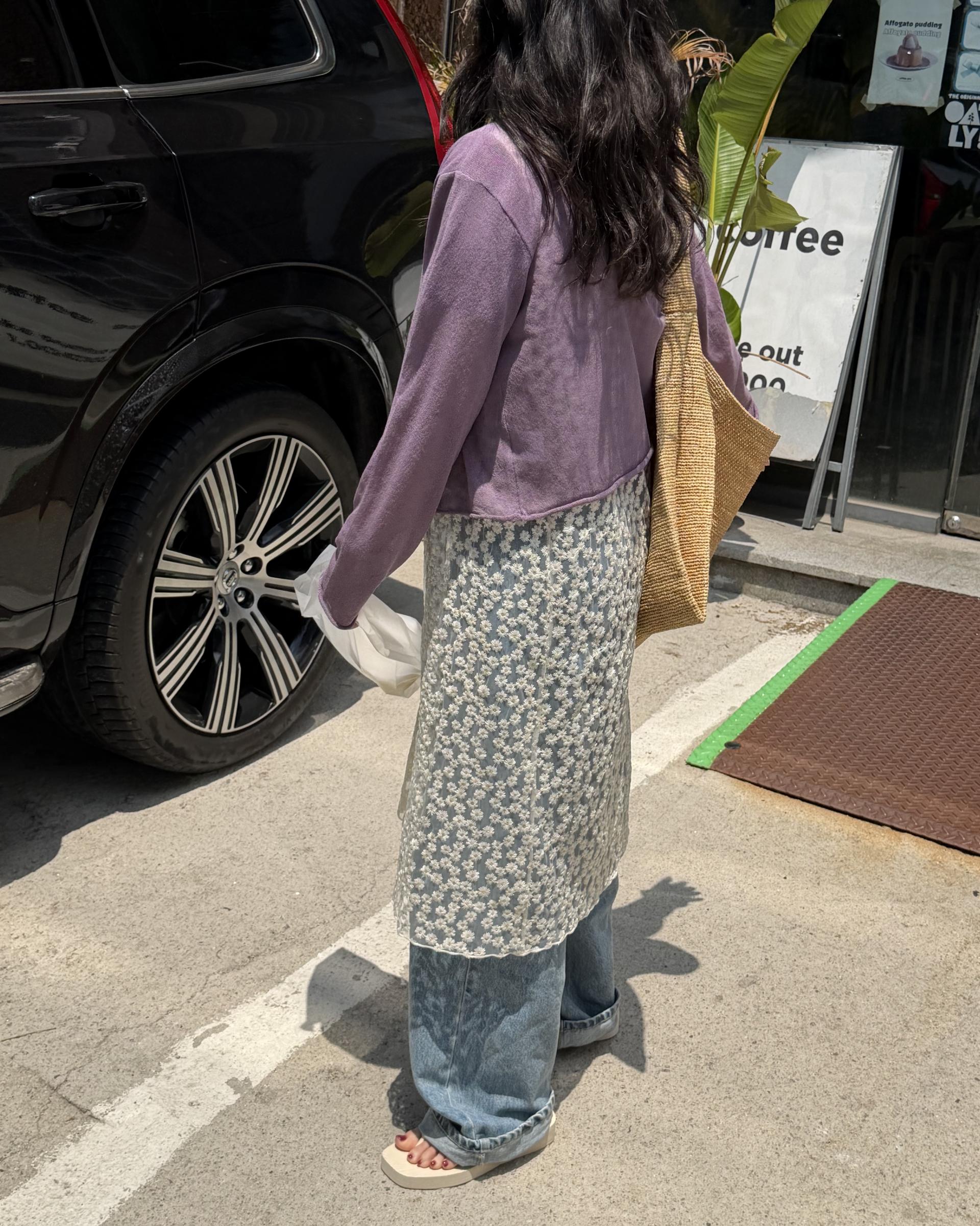 carol summer cardigan (purple)