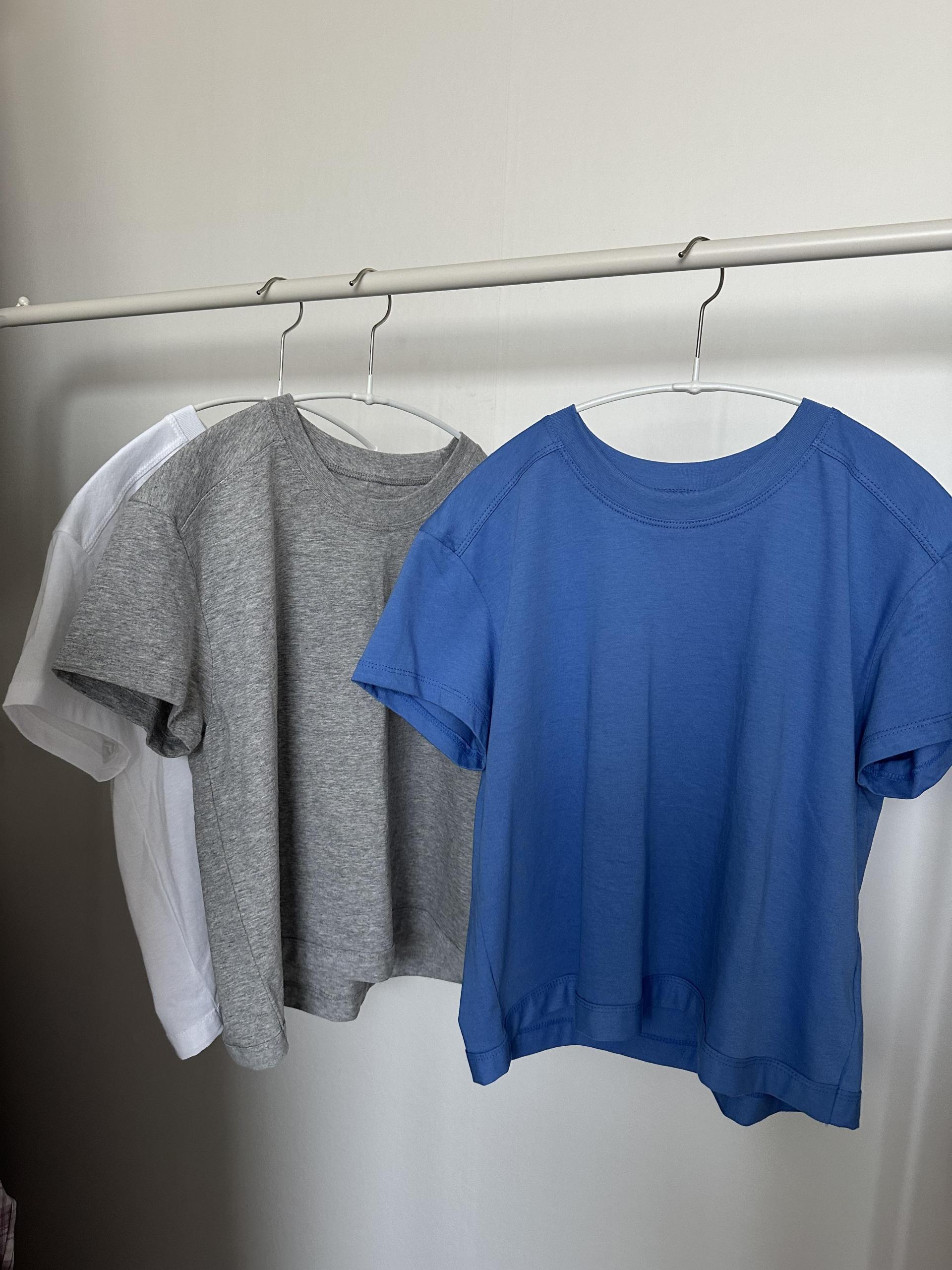 mile top (aqua blue/melange/white) 완