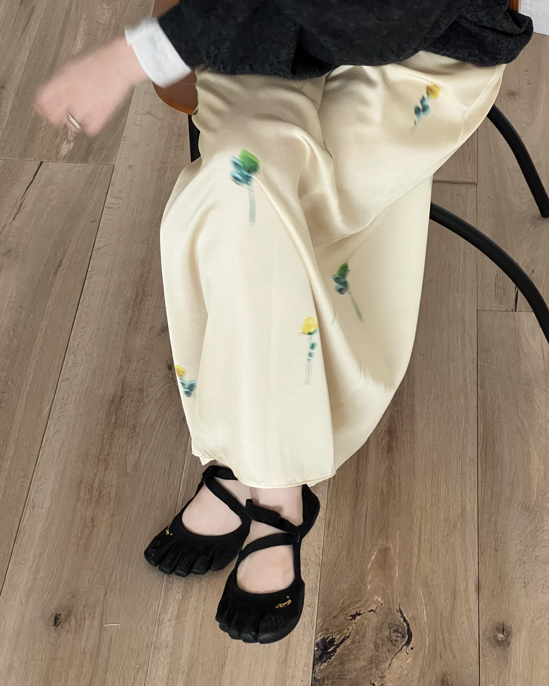 domingo flower skirt (sky blue)
