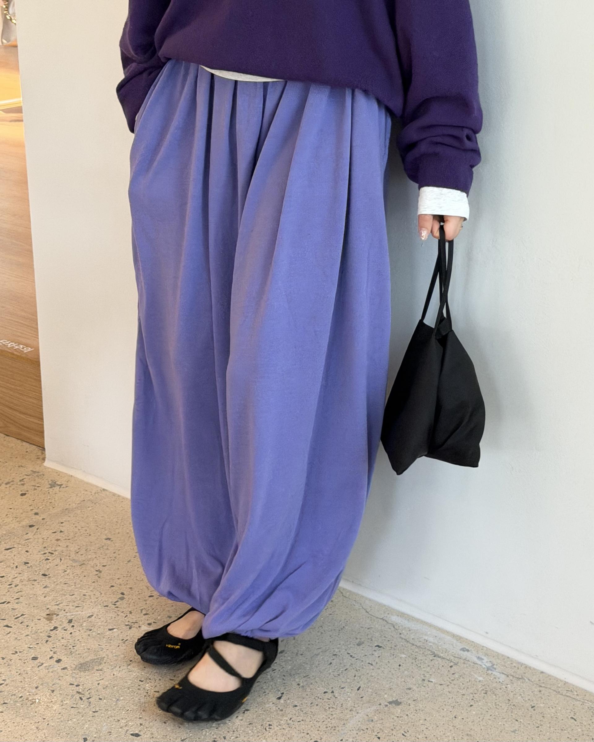 savanna harem pants (purple/charcoal/grey)