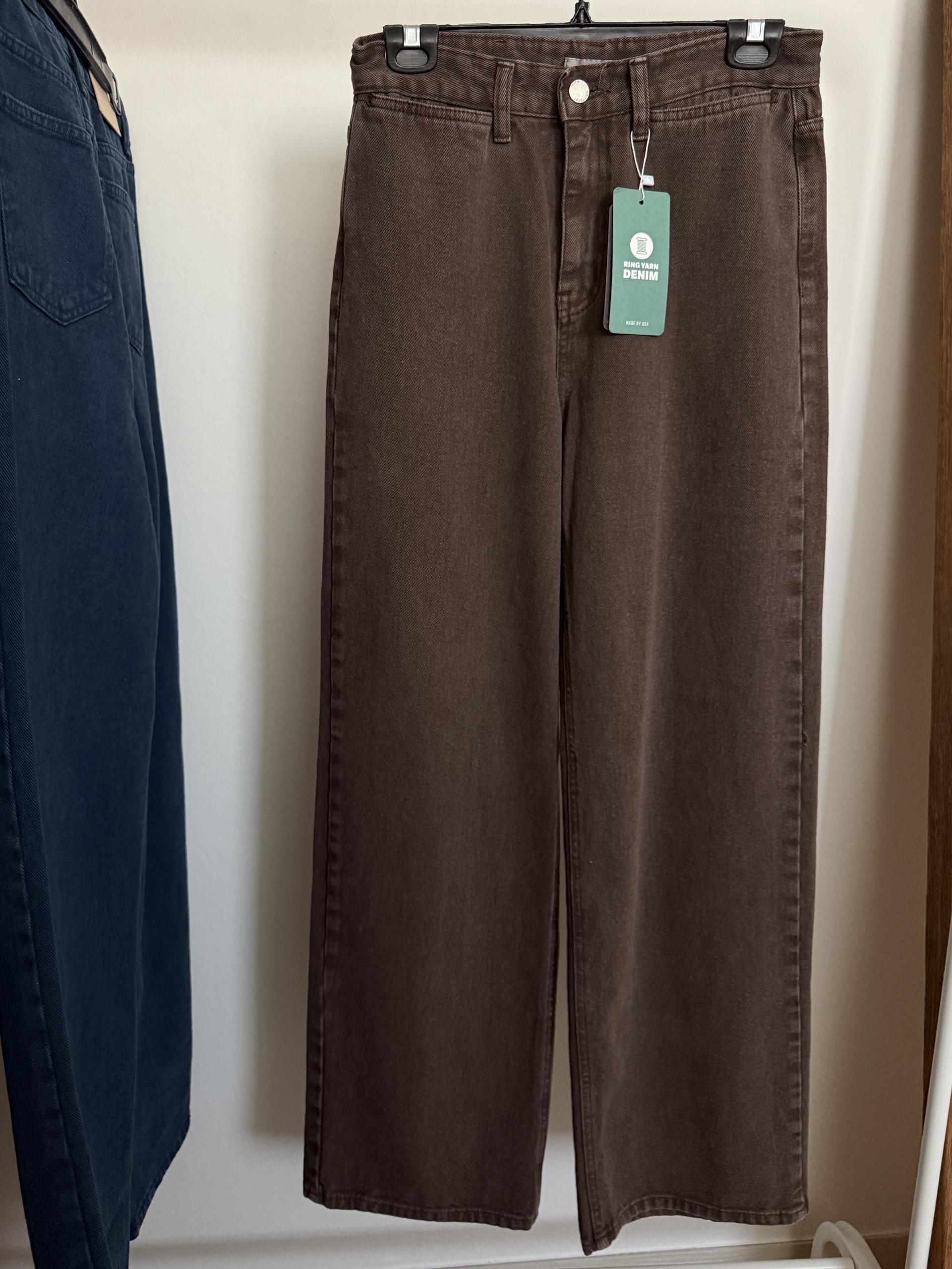 moon dying pants (brown/blue)