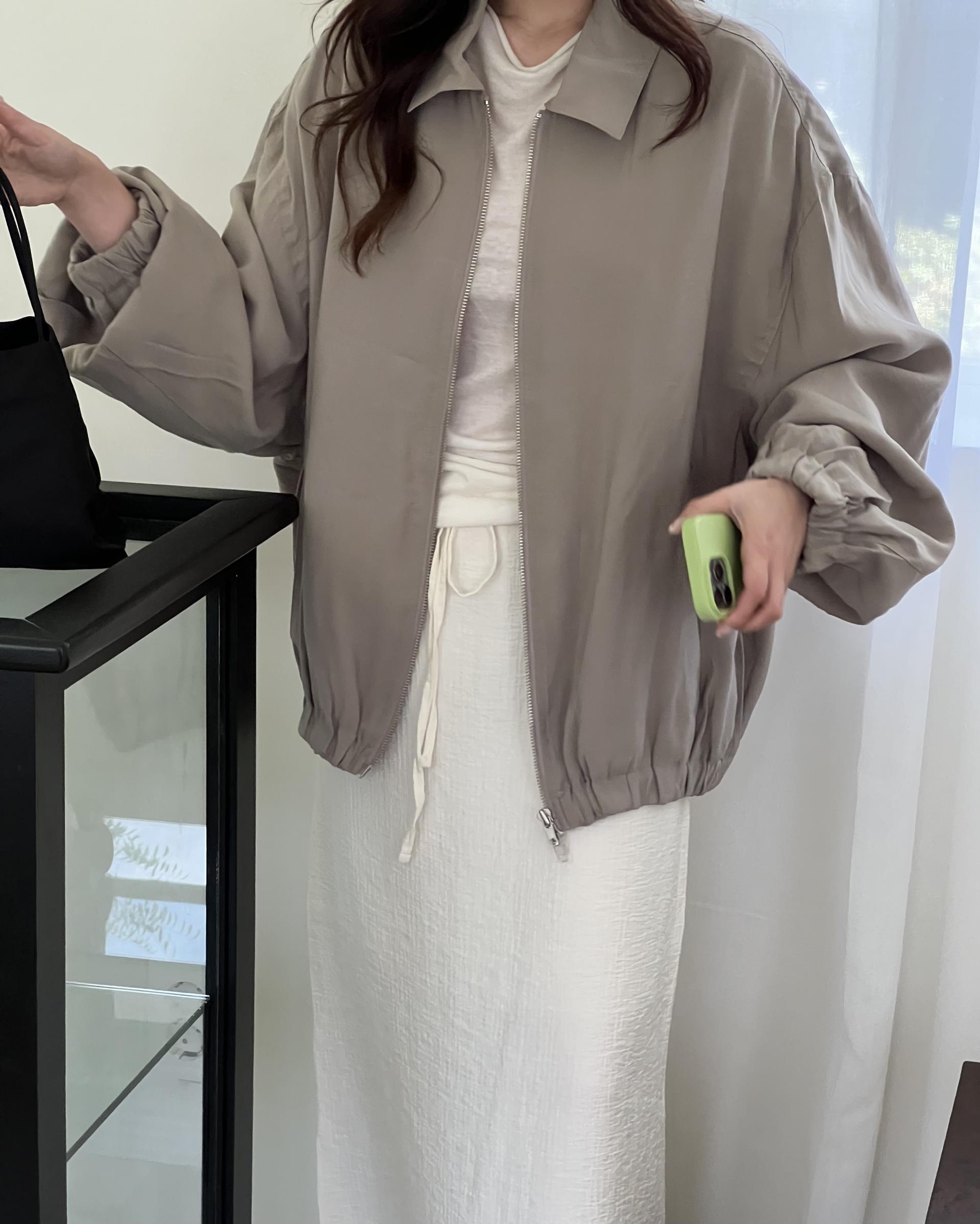 base wrinkle skirt (black/cream)