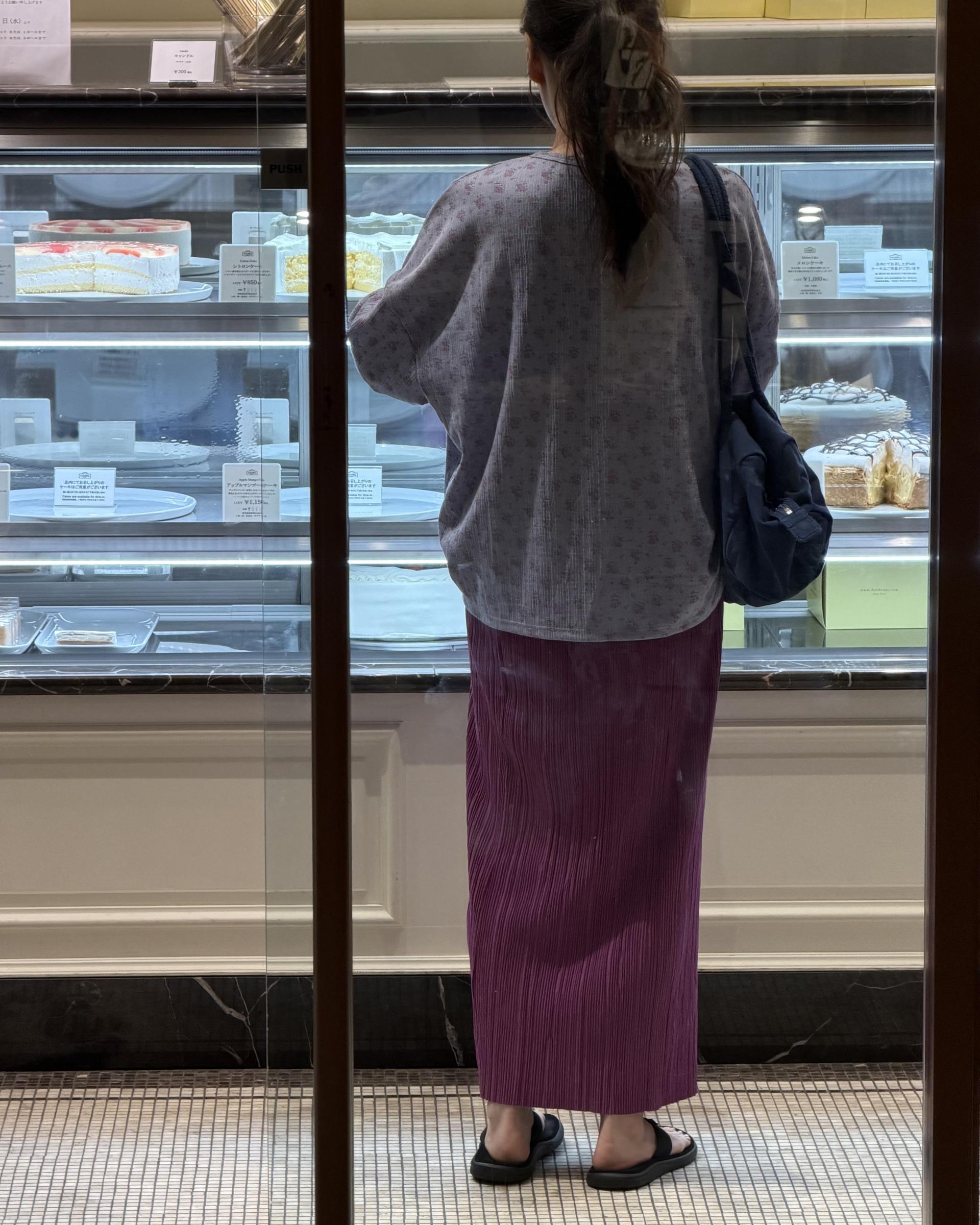 <made> penne skirt (violet)